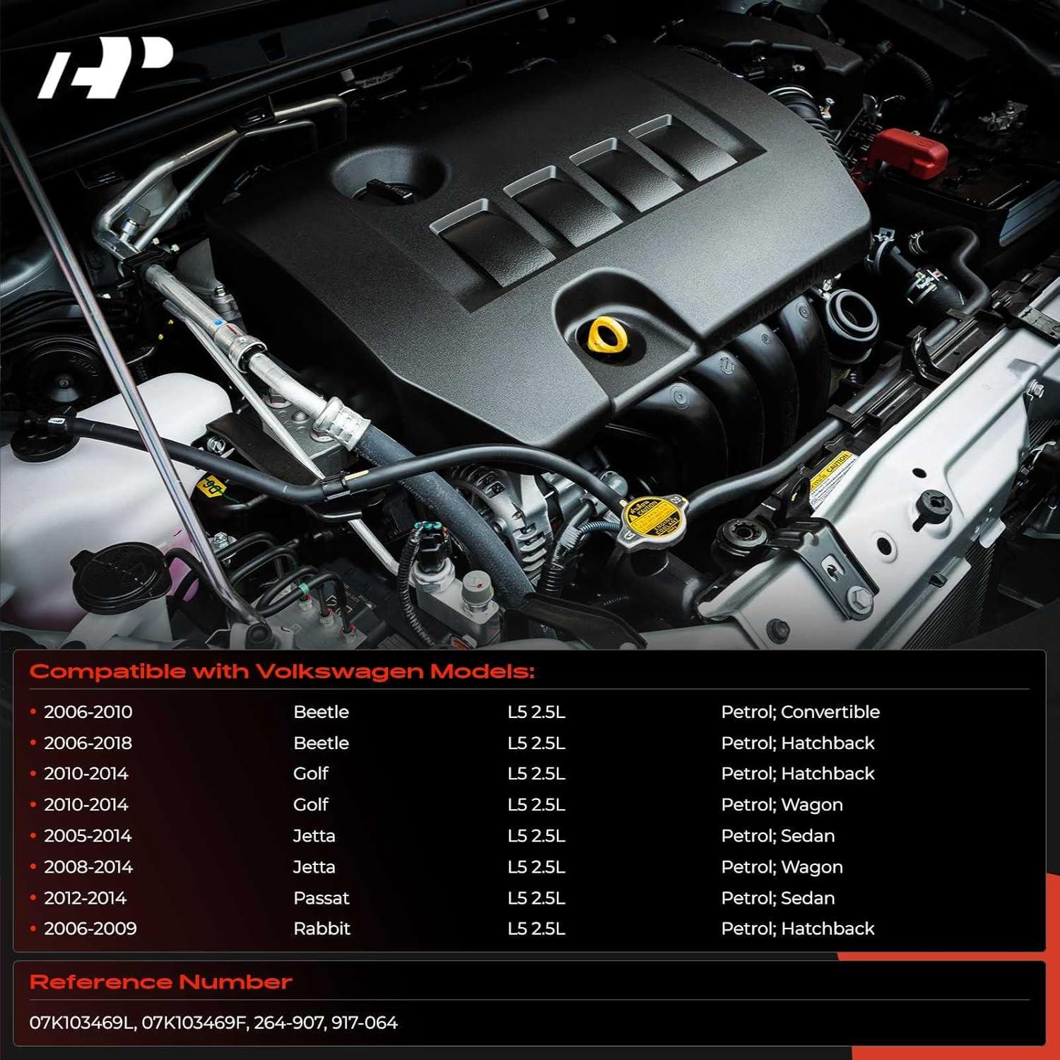 Cubierta de Válvula del Motor A-Premium para Volkswagen 2.5L