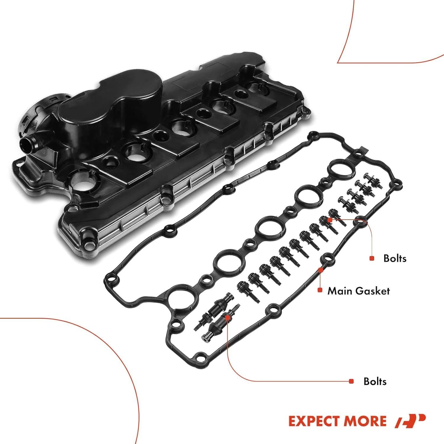 Cubierta de Válvula del Motor A-Premium para Volkswagen 2.5L