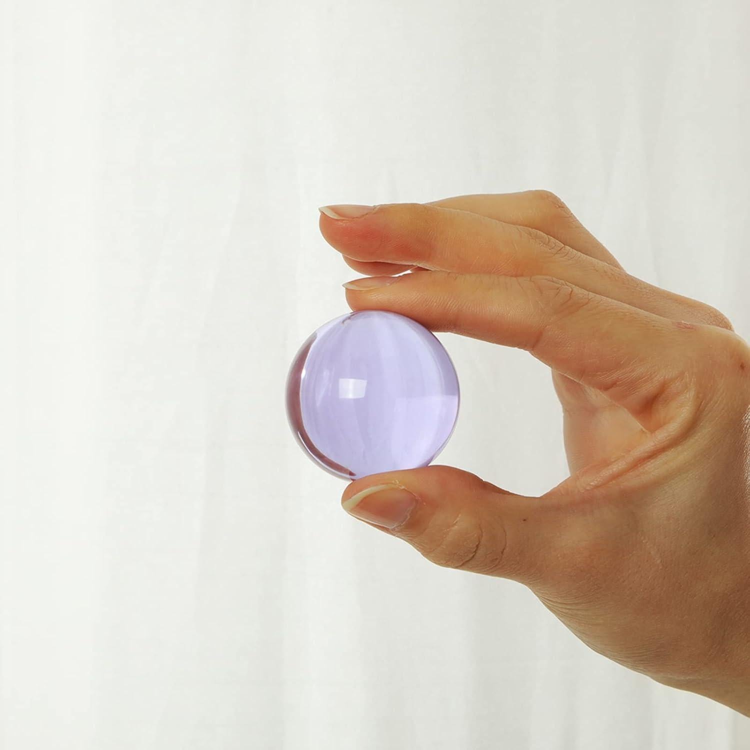 Bola de Cristal K9 40mm LONGWIN Fengshui Púrpura