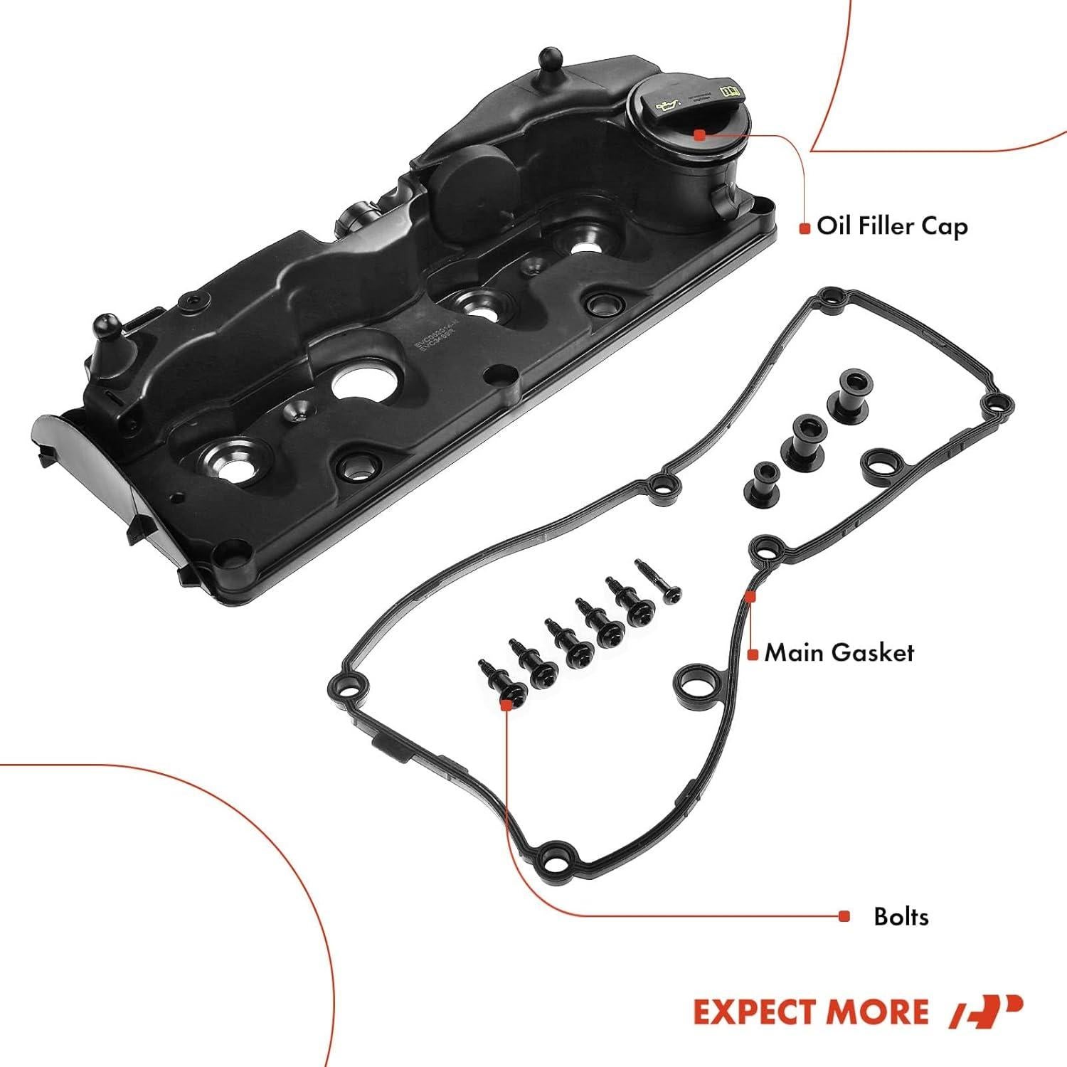 Cubierta de Válvula del Motor A-Premium para Volkswagen Passat 2.0L