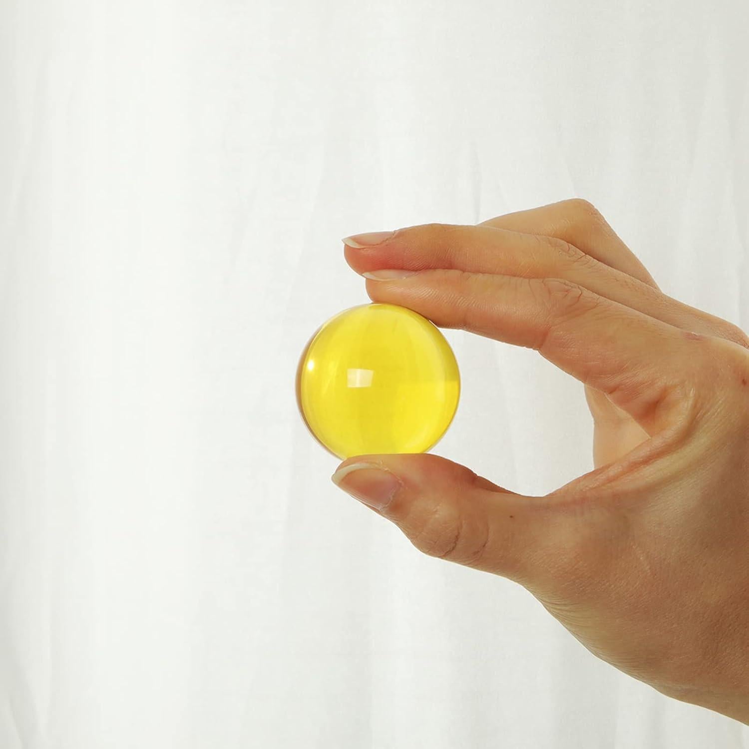 Bola de Cristal K9 LONGWIN 40mm Amarillo para Feng Shui