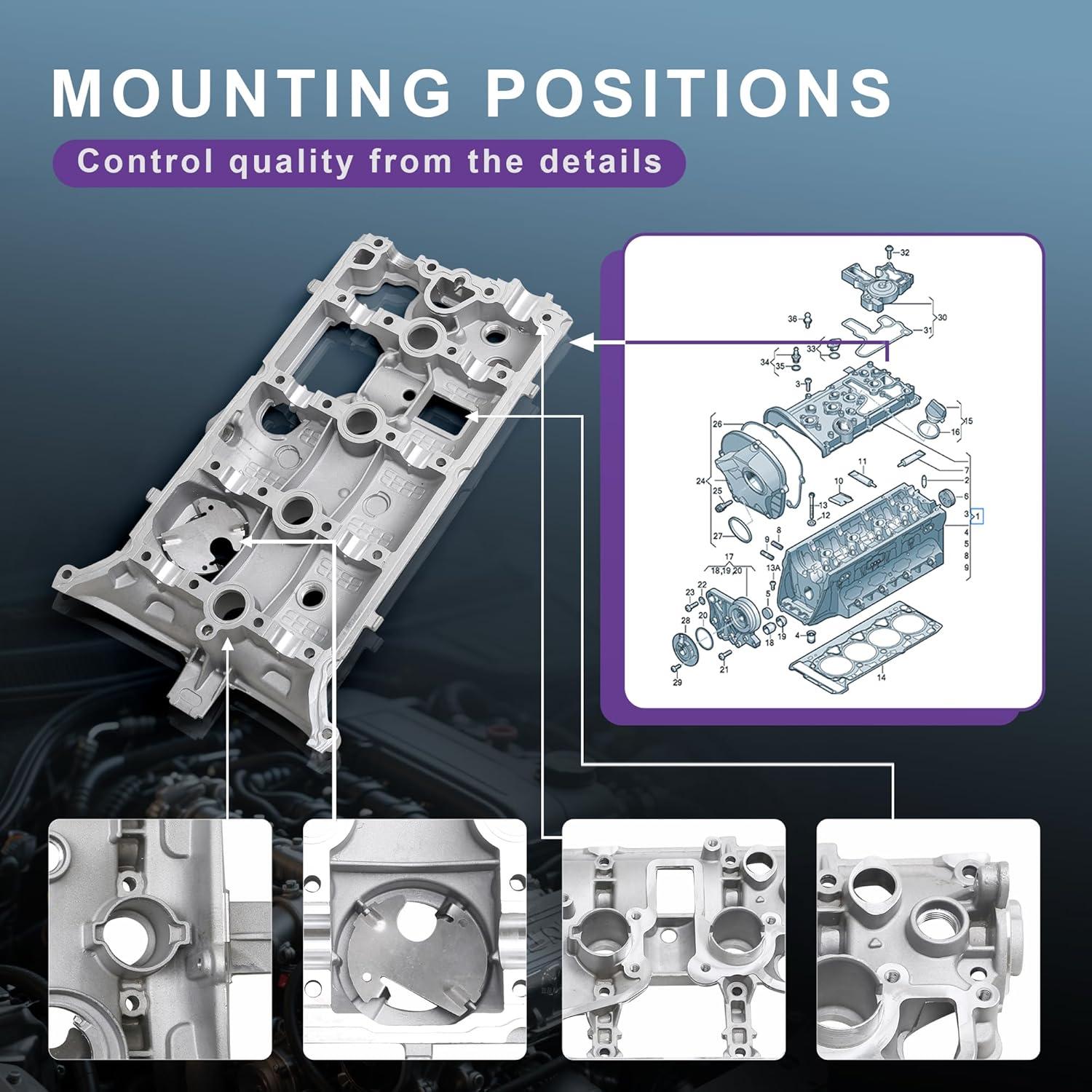Tapa de Válvula de Cabeza de Cilindro Sprwinautummer 06H103475G