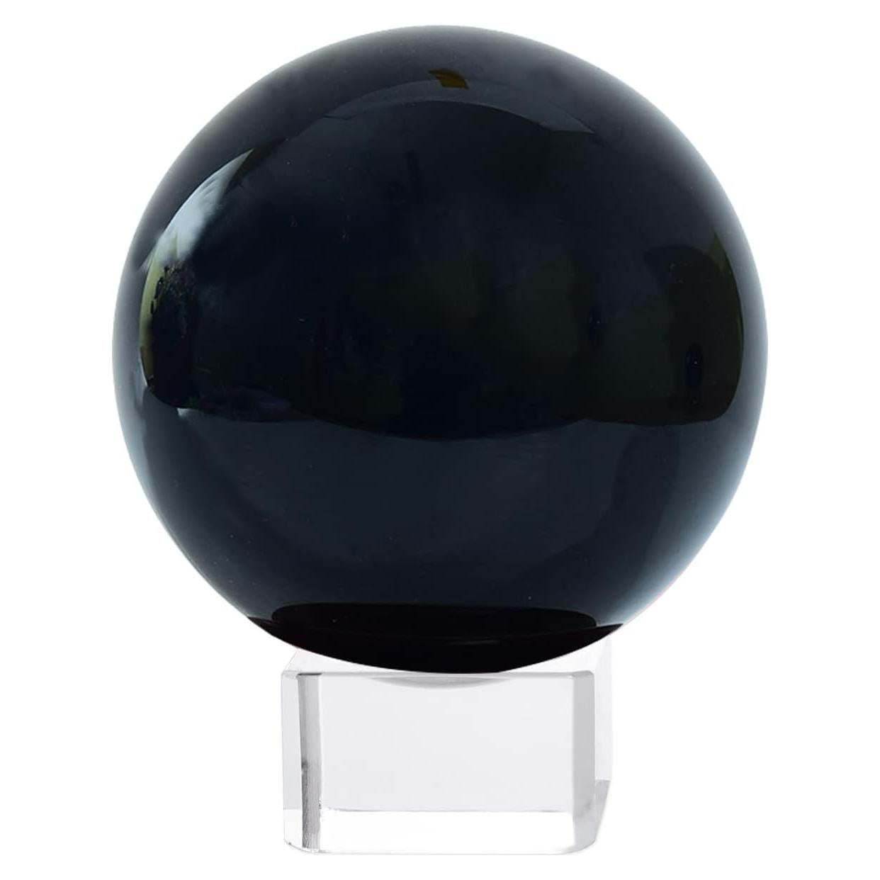 Bola de Cristal K9 60mm LONGWIN con Soporte Gratis Negro