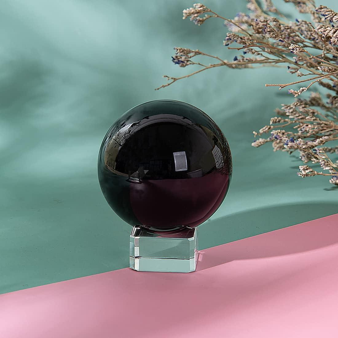 Bola de Cristal K9 60mm LONGWIN con Soporte Gratis Negro