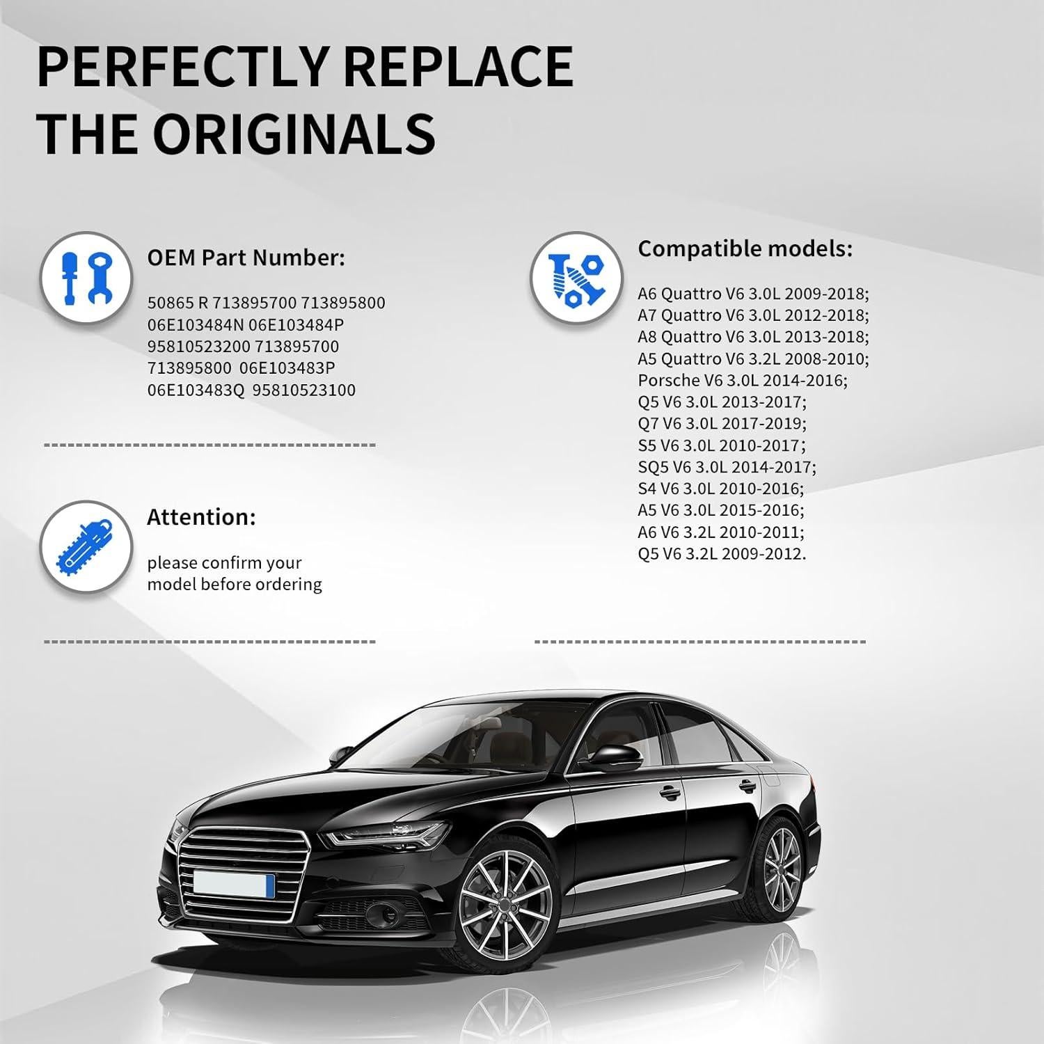Juego de Junta de Tapa de Válvula Fraylis VS50865R para Audi y Porsche