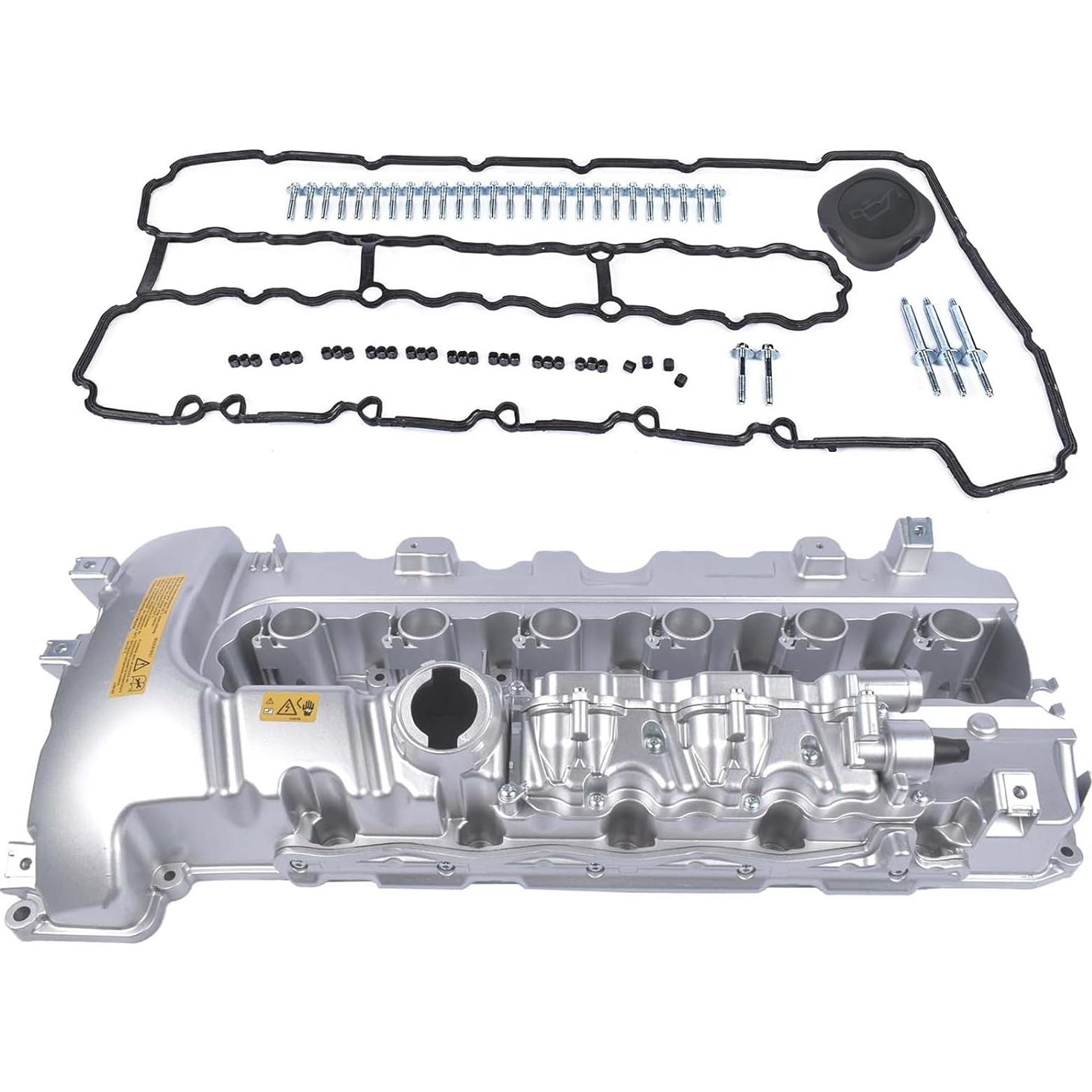 Cubierta de Válvula de Motor Aluminio Weonefit 3.0L BMW N54
