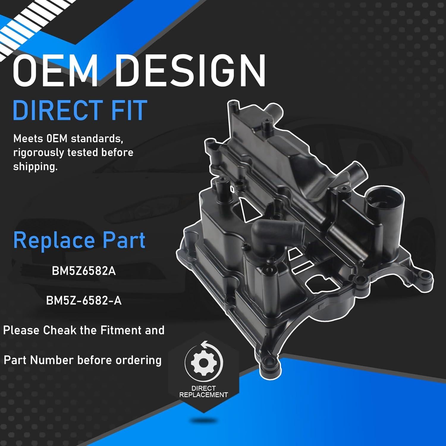 Cubierta de Válvula de Motor Aluminio YzusGomumu 1.6L Ford 2013-2019