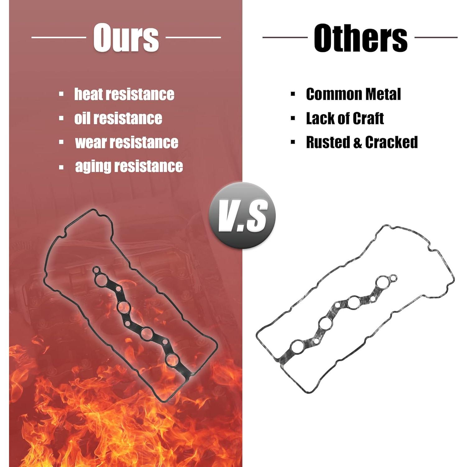 Junta de Tapa de Válvula Motor X AUTOHAUX para Mitsubishi