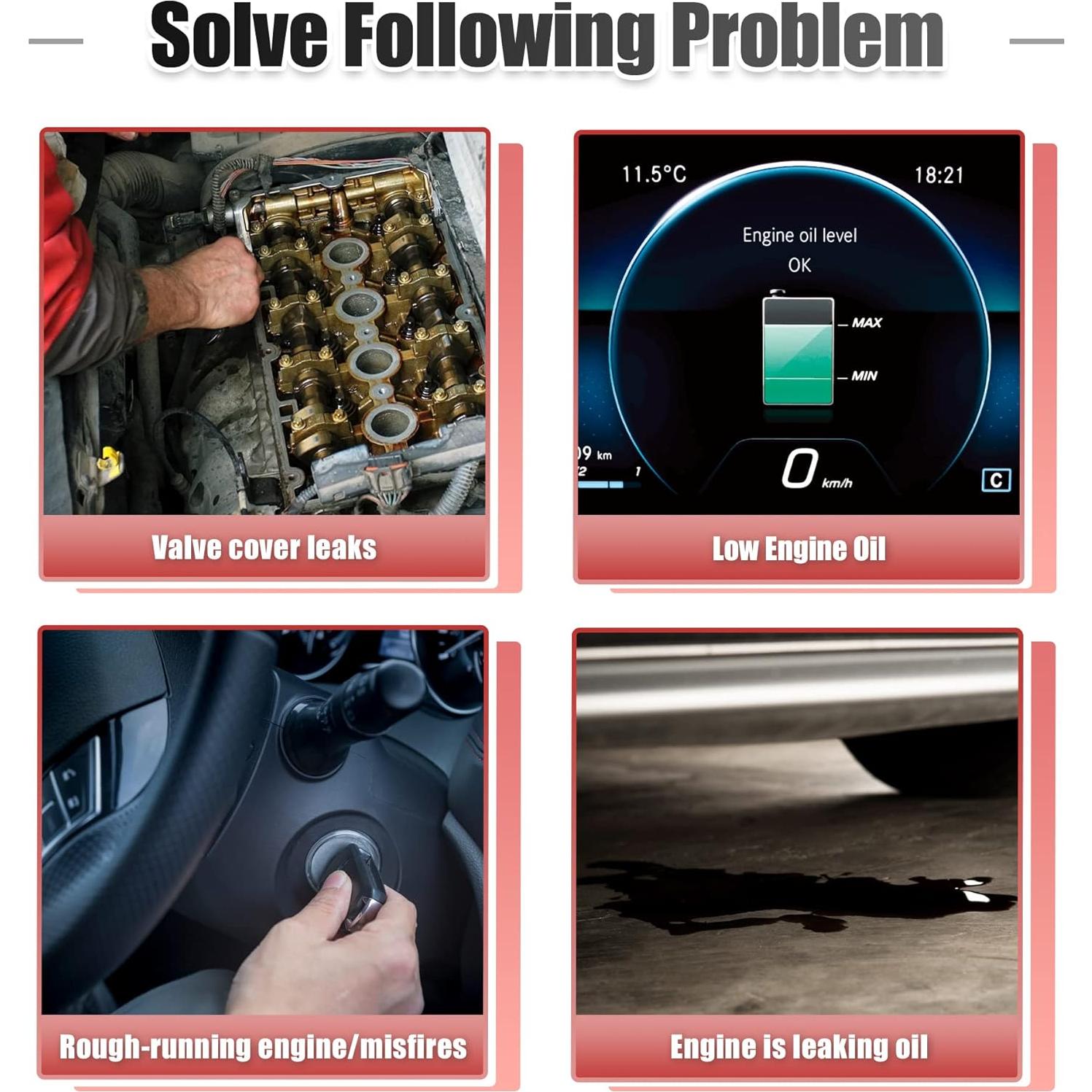 Junta de Tapa de Válvula Motor X AUTOHAUX para Mitsubishi