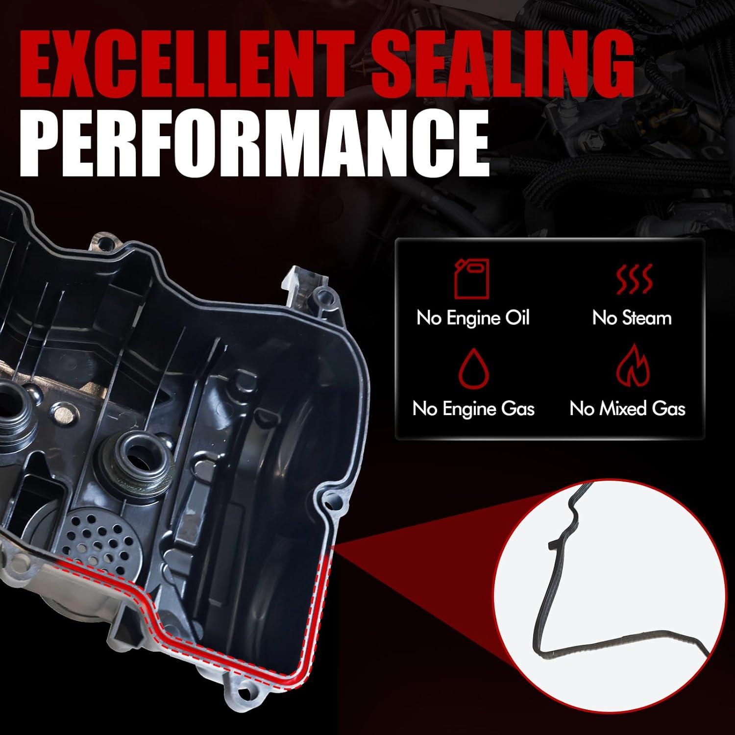 Cubierta de Válvula del Motor MITZONE con Junta para Honda 2016-2024