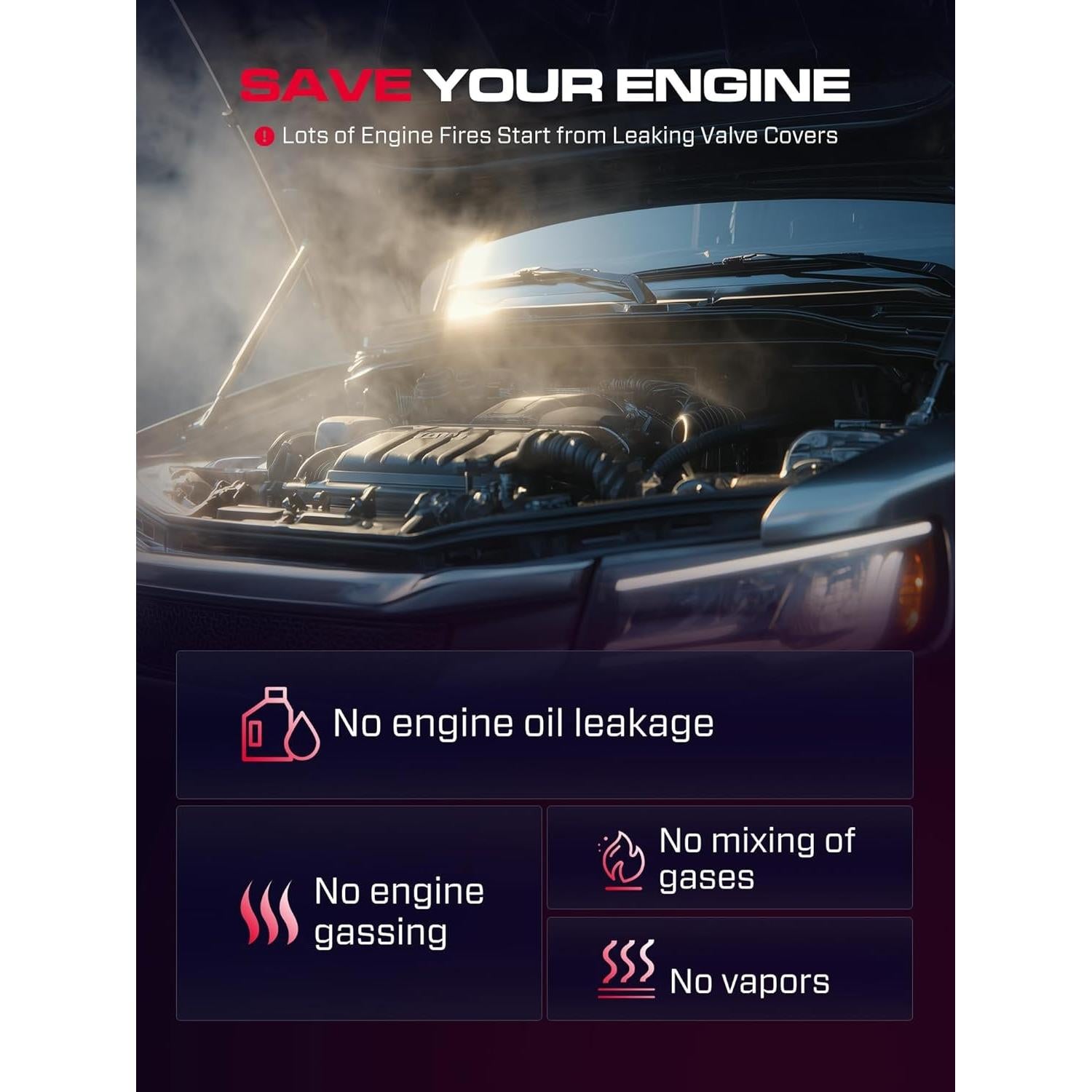 Cubierta de Válvula de Motor XIMAKA 12310RNAA01 para Honda L4 1.8L