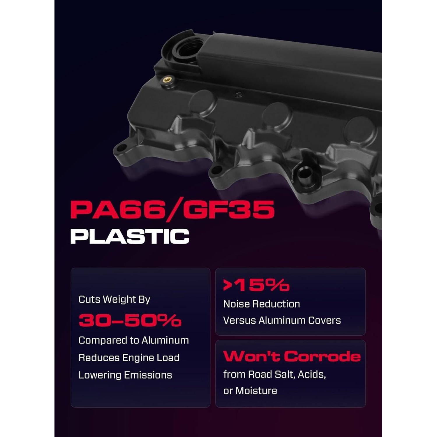 Cubierta de Válvula de Motor XIMAKA 12310RNAA01 para Honda L4 1.8L