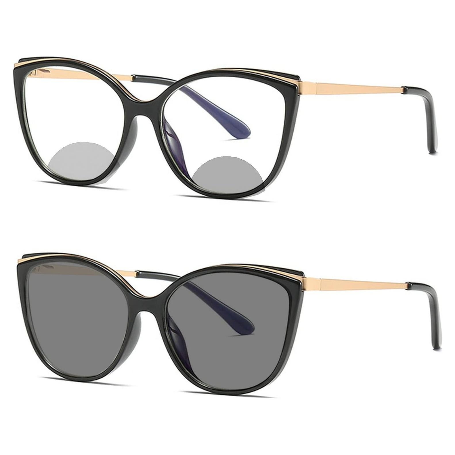 Gafas de lectura progresivas UV400 fotochromic para mujeres