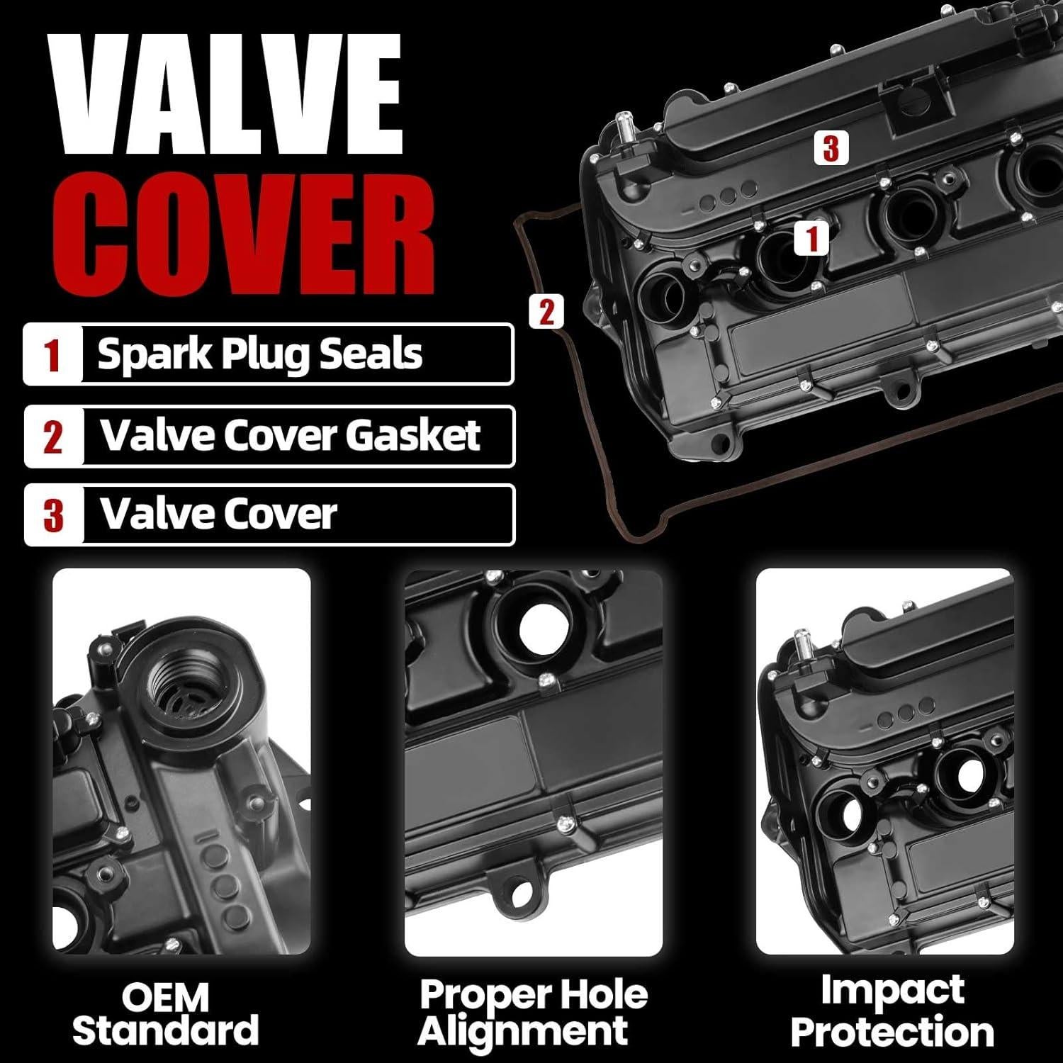 Cubierta de Válvula de Aluminio MITZONE para Honda 1.5L Turbo 2016-2024