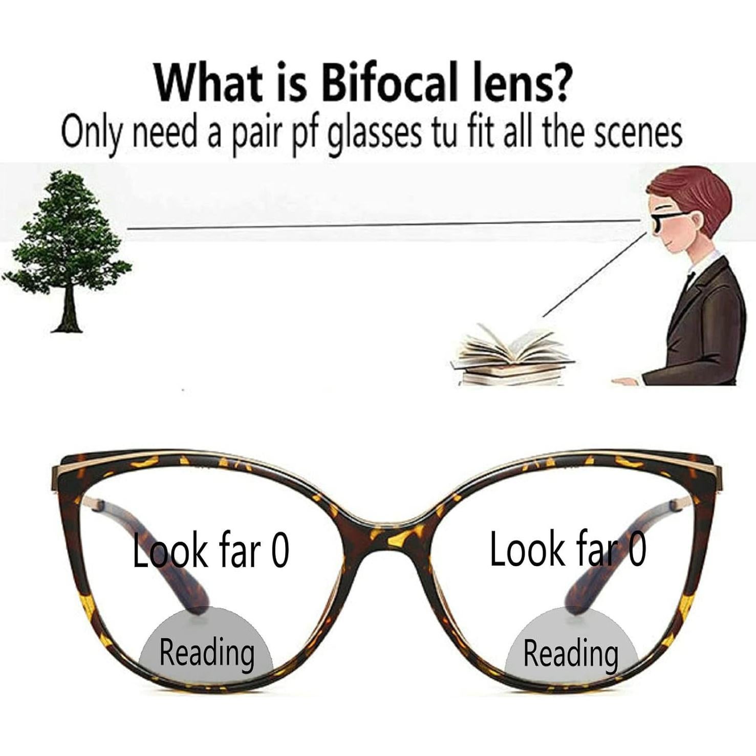 Gafas de lectura progresivas UV400 para mujeres Leopardo 2.25x