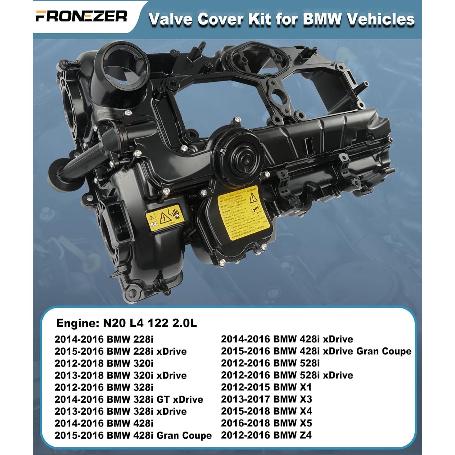 Kit Tapa de Válvula Motor N20 FRONEZER con Junta y Tornillos