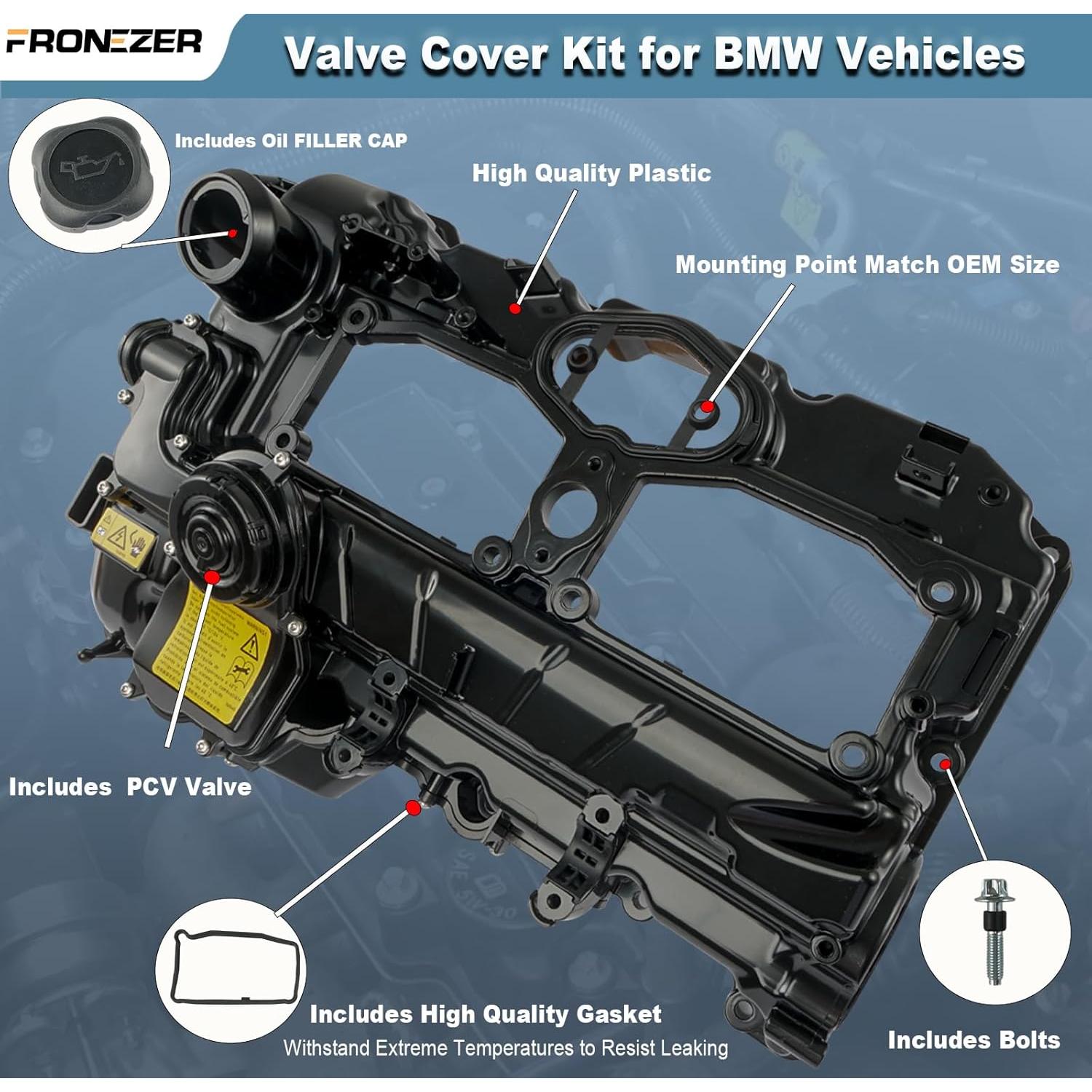 Kit Tapa de Válvula Motor N20 FRONEZER con Junta y Tornillos