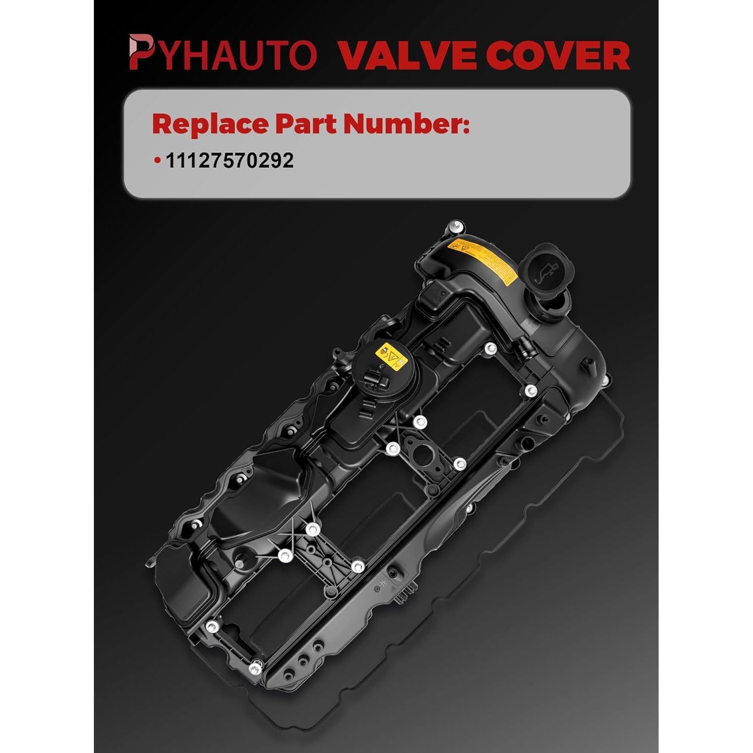 Cubierta de Válvula de Motor PYHAUTO 11127570292 Compatible
