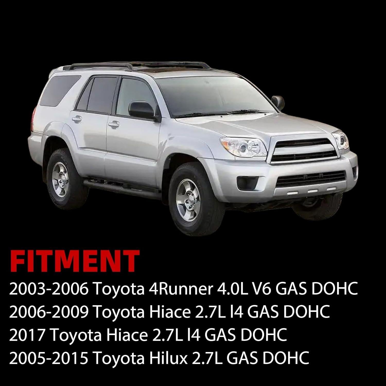 Cubierta de Válvula de Aluminio MITZONE para Toyota 4Runner, Hilux, Hiace 2003-2015