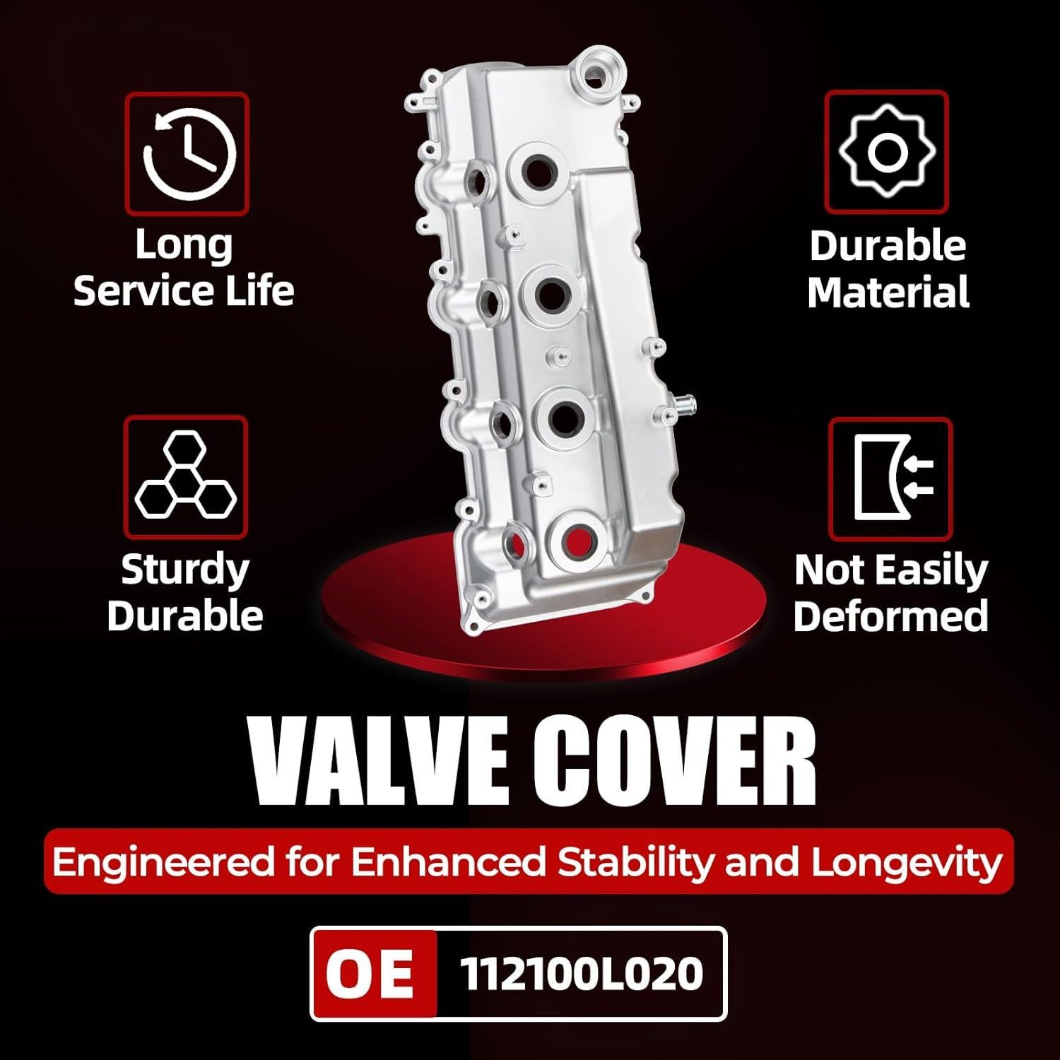 Cubierta de Válvula de Aluminio MITZONE para Toyota 4Runner, Hilux, Hiace 2003-2015