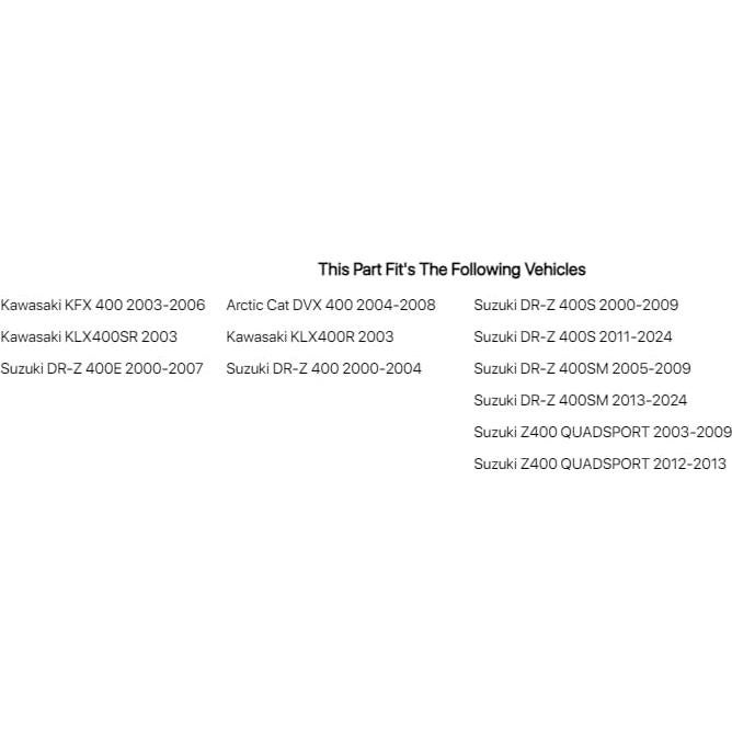 Junta de Tapa de Válvula Tusk para Suzuki Z400/DR-Z 400S