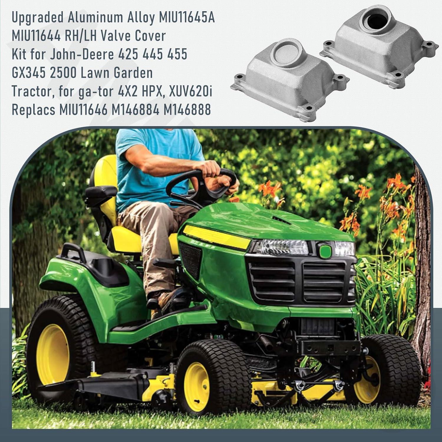Kit de tapa de válvula aluminio MIU11645A John Deere 425 445 455