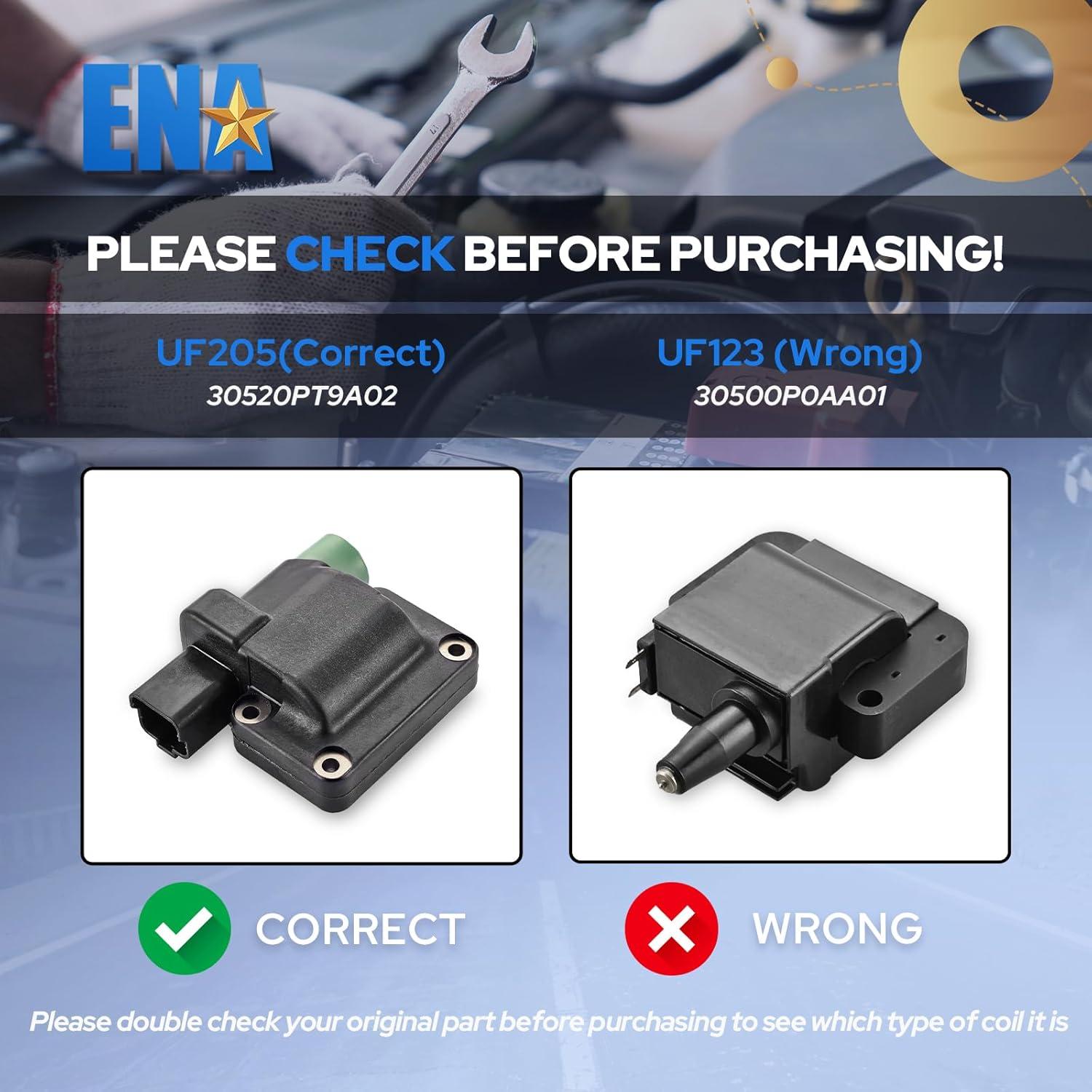 Bobina de Encendido ENA UF205 para Honda Accord y Prelude