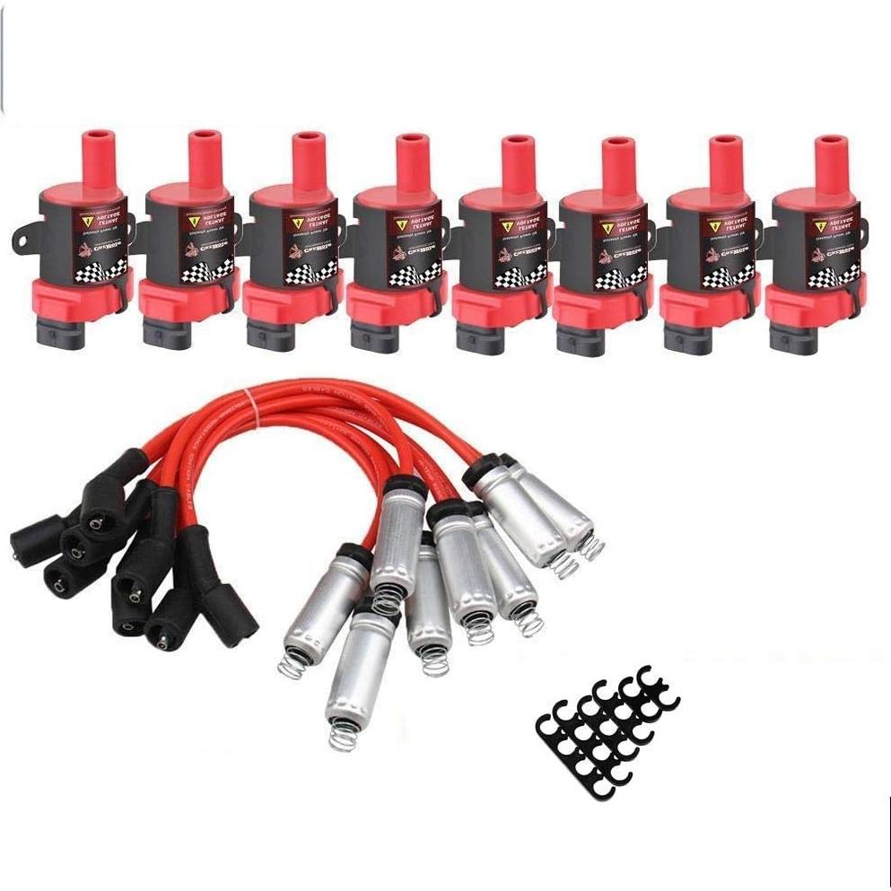 Bobinas de Encendido Redondas B4B D585 UF262 + Cables 8mm