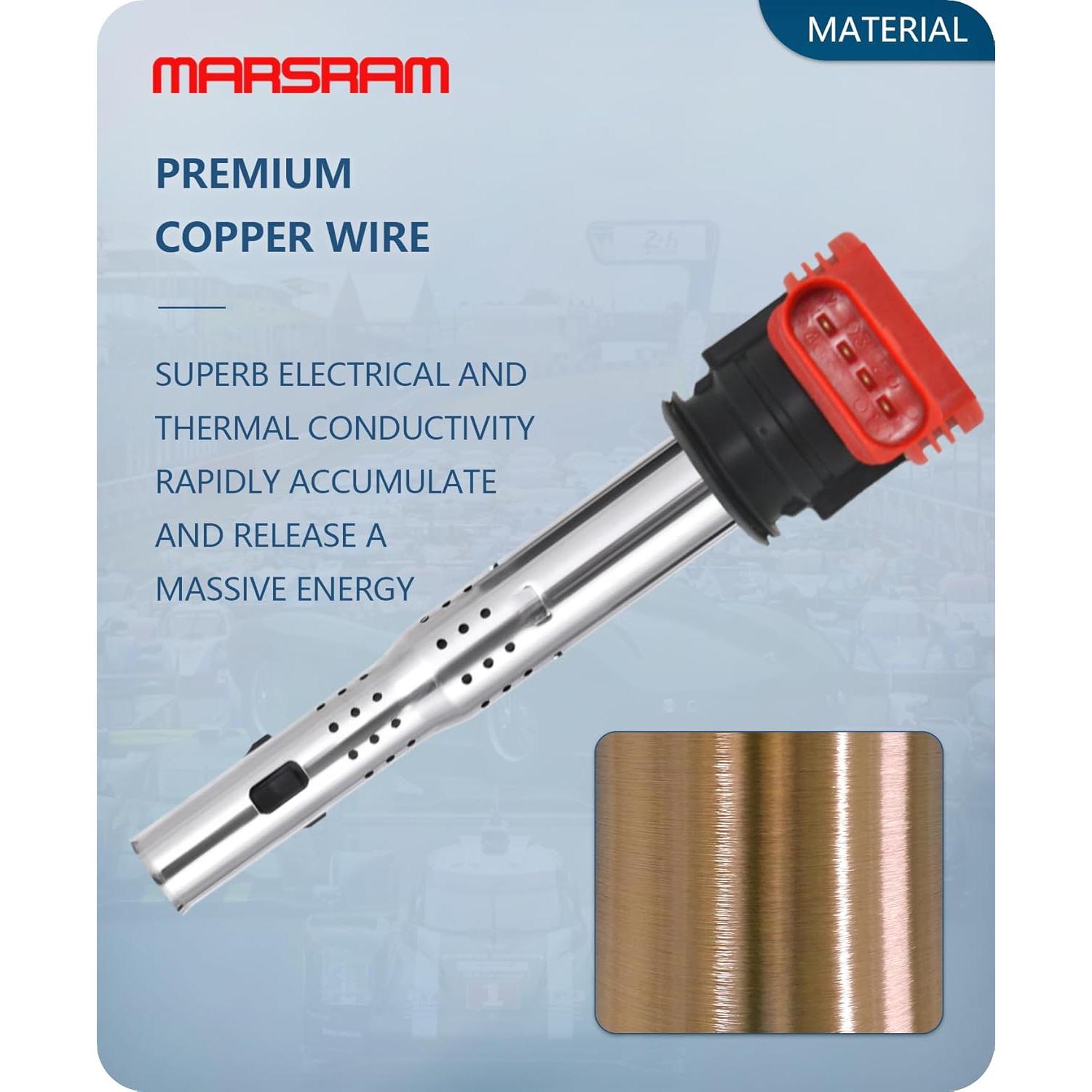 Paquete de 4 Bobinas de Encendido Marsram UF529 para Audi y VW