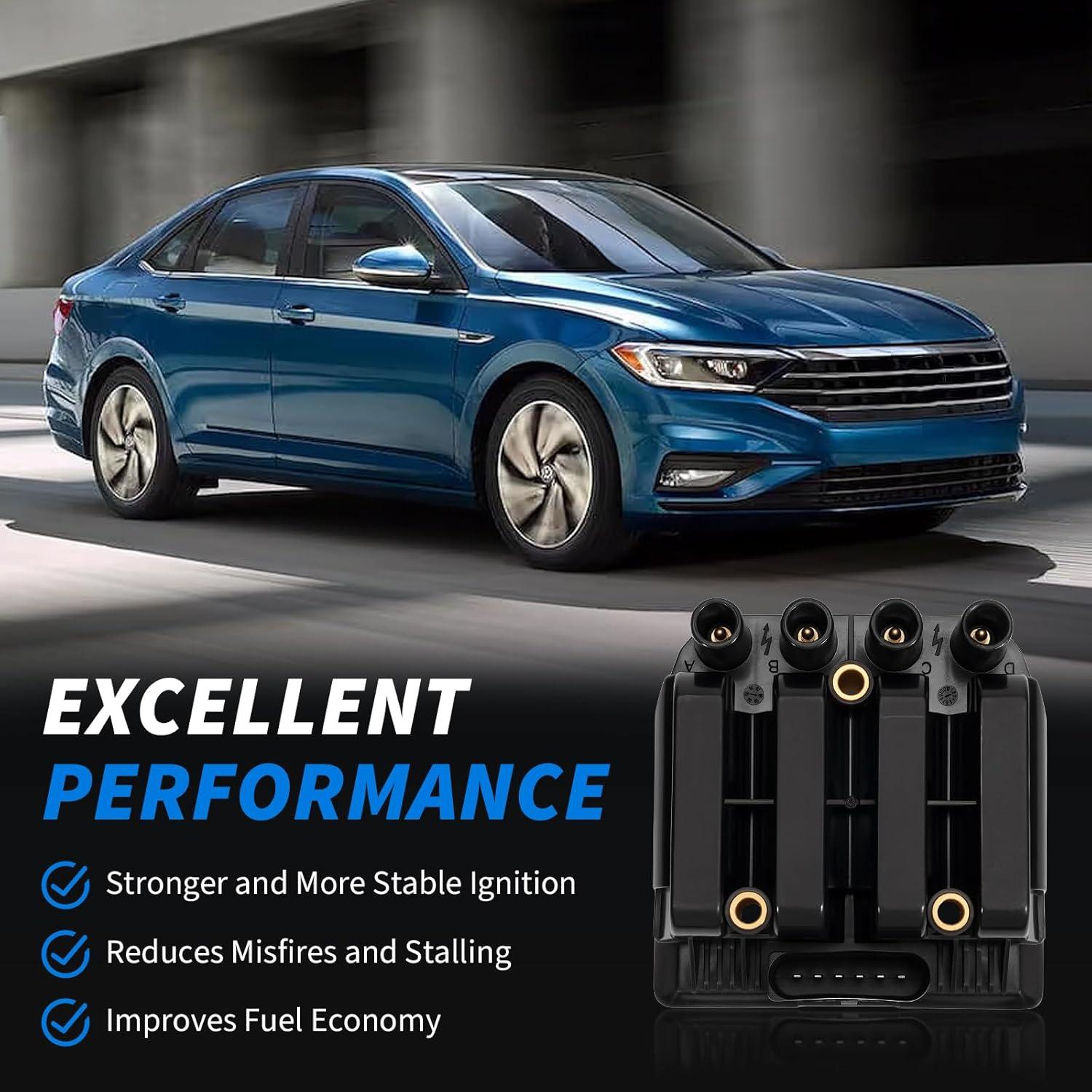 Bobina de Encendido con Cables Lazenta UF484 para VW