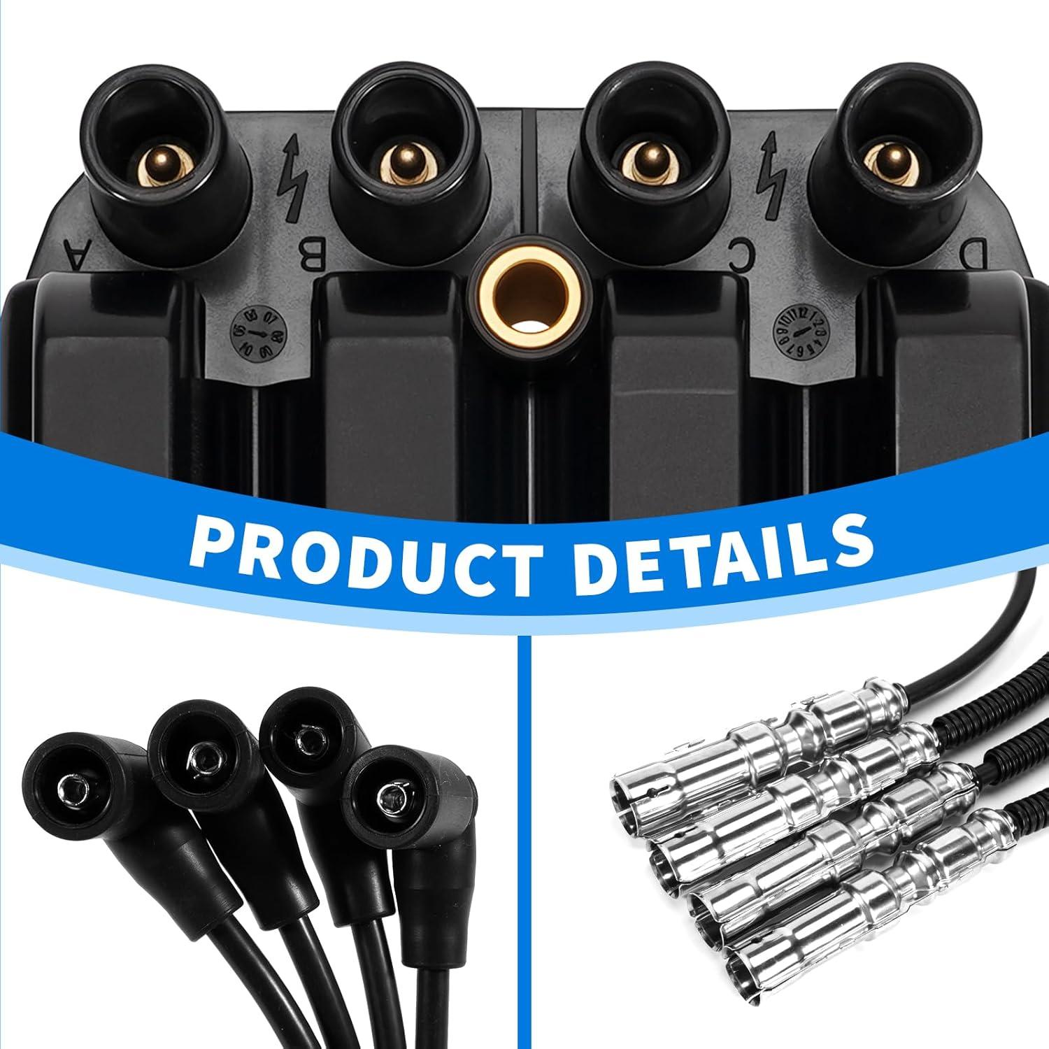 Bobina de Encendido con Cables Lazenta UF484 para VW