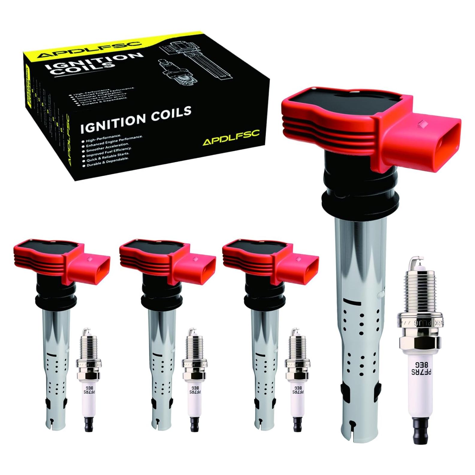 Juego de 4 Bobinas de Encendido y Bujías APDLFSC UF529