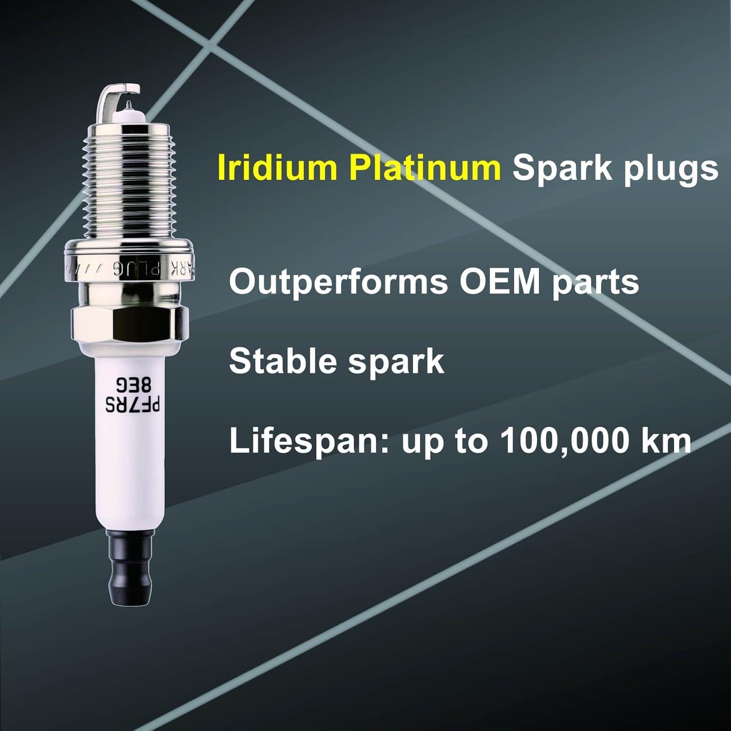 Juego de 4 Bobinas de Encendido y Bujías APDLFSC UF529