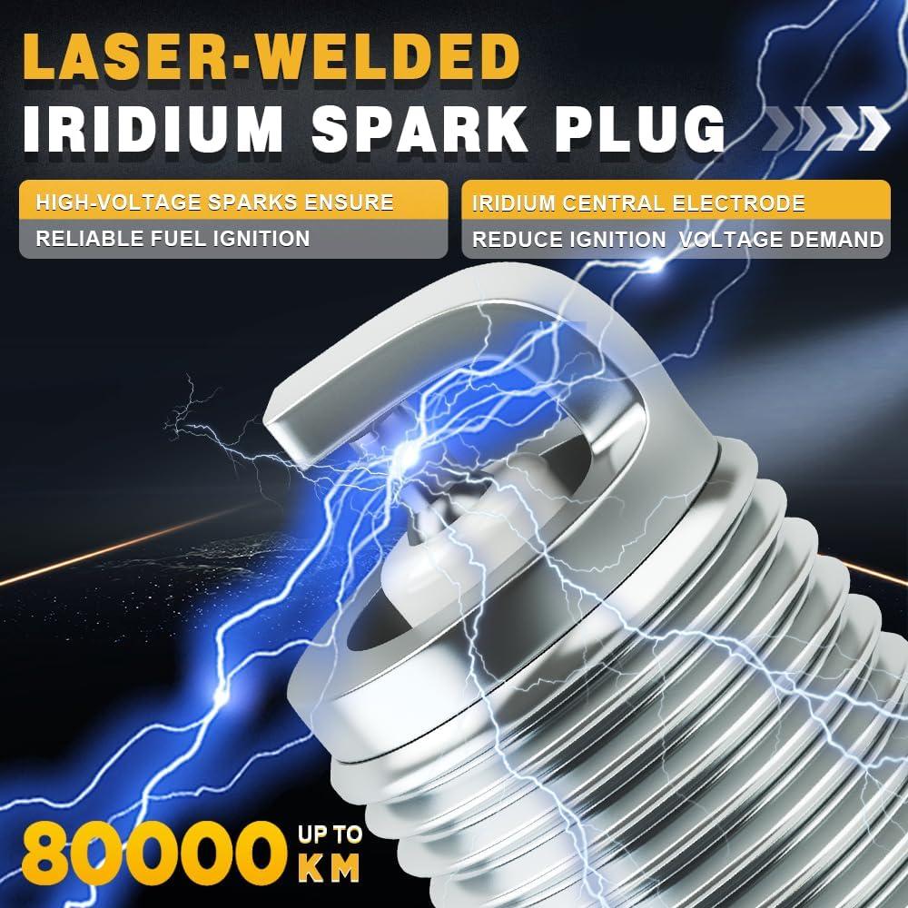 Paquete Bobina de Encendido y Bujías Iridio muge racing UF716