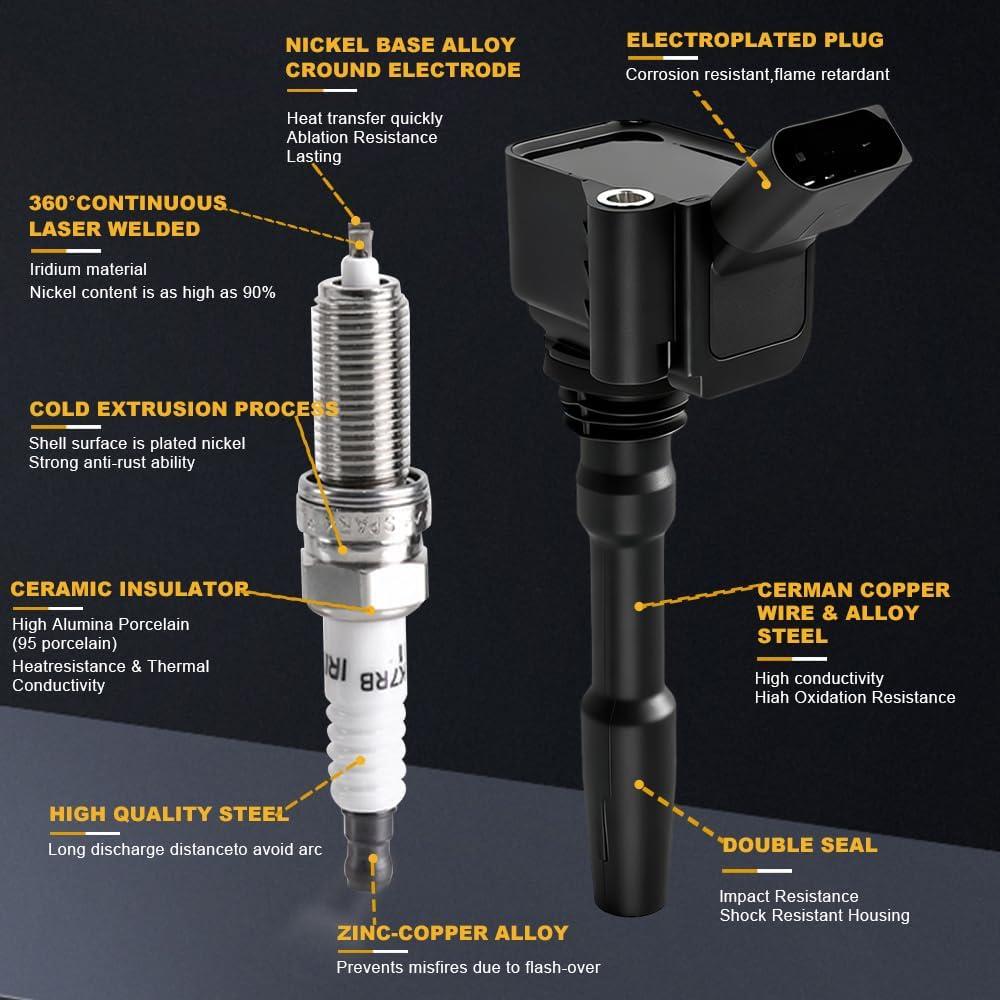 Paquete Bobina de Encendido y Bujías Iridio muge racing UF716