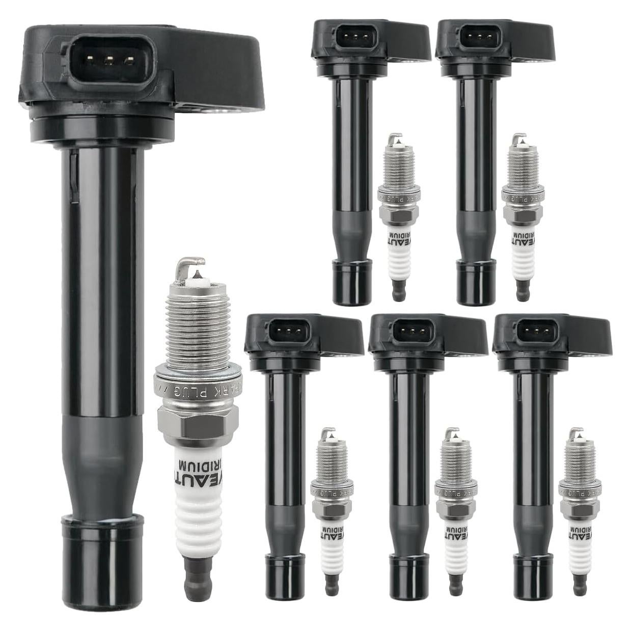 Paquete Bobinas de Encendido OYEAUTO UF242 + Bujías Iridio 6 Unidades