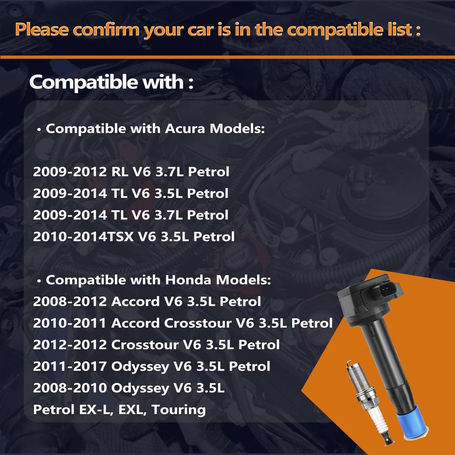 Juego de 6 Bobinas de Encendido y Bujías Iridio FFFauto UF603