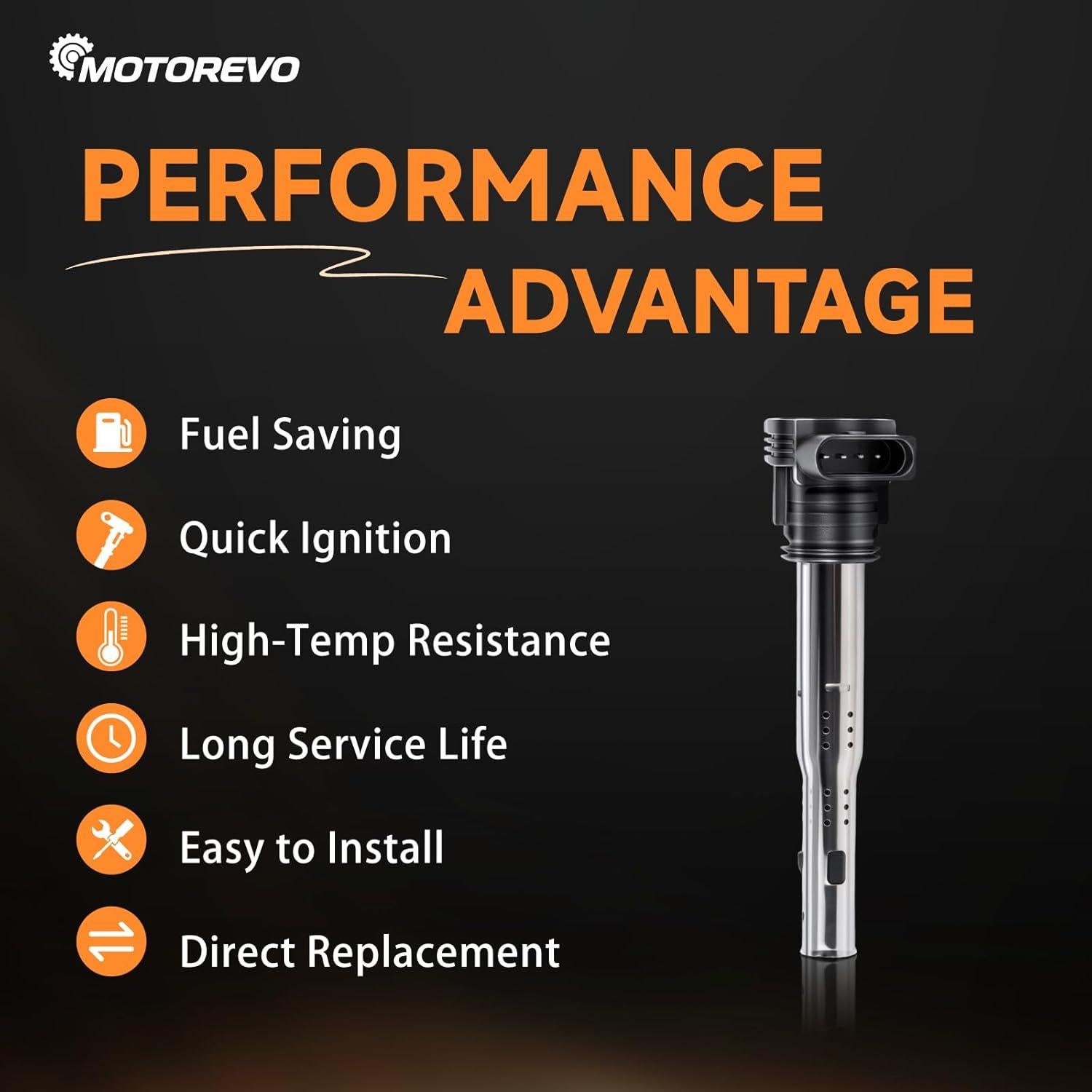 Juego de Bobinas de Encendido y Bujías Motorevo UF575-2667