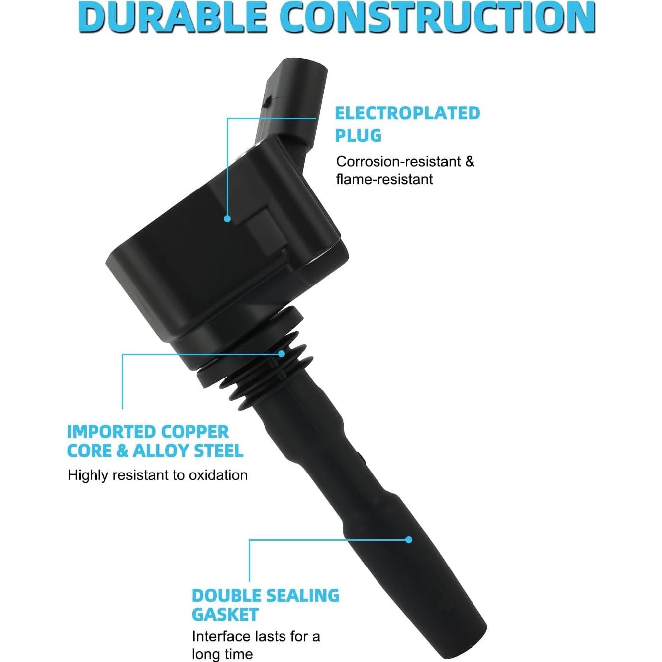 Juego de 4 Bujías de Iridio TAUTOY UF717 para VW Jetta 1.4L