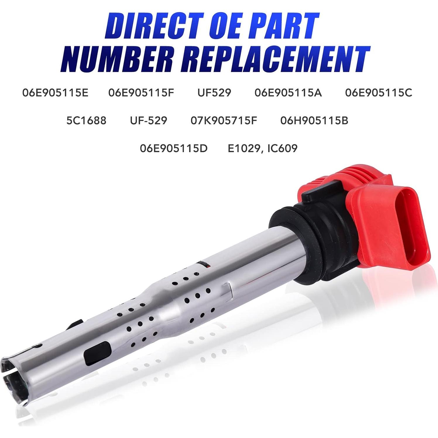 Juego de 4 Bobinas de Encendido LCWRGS para Audi y VW 2.0T