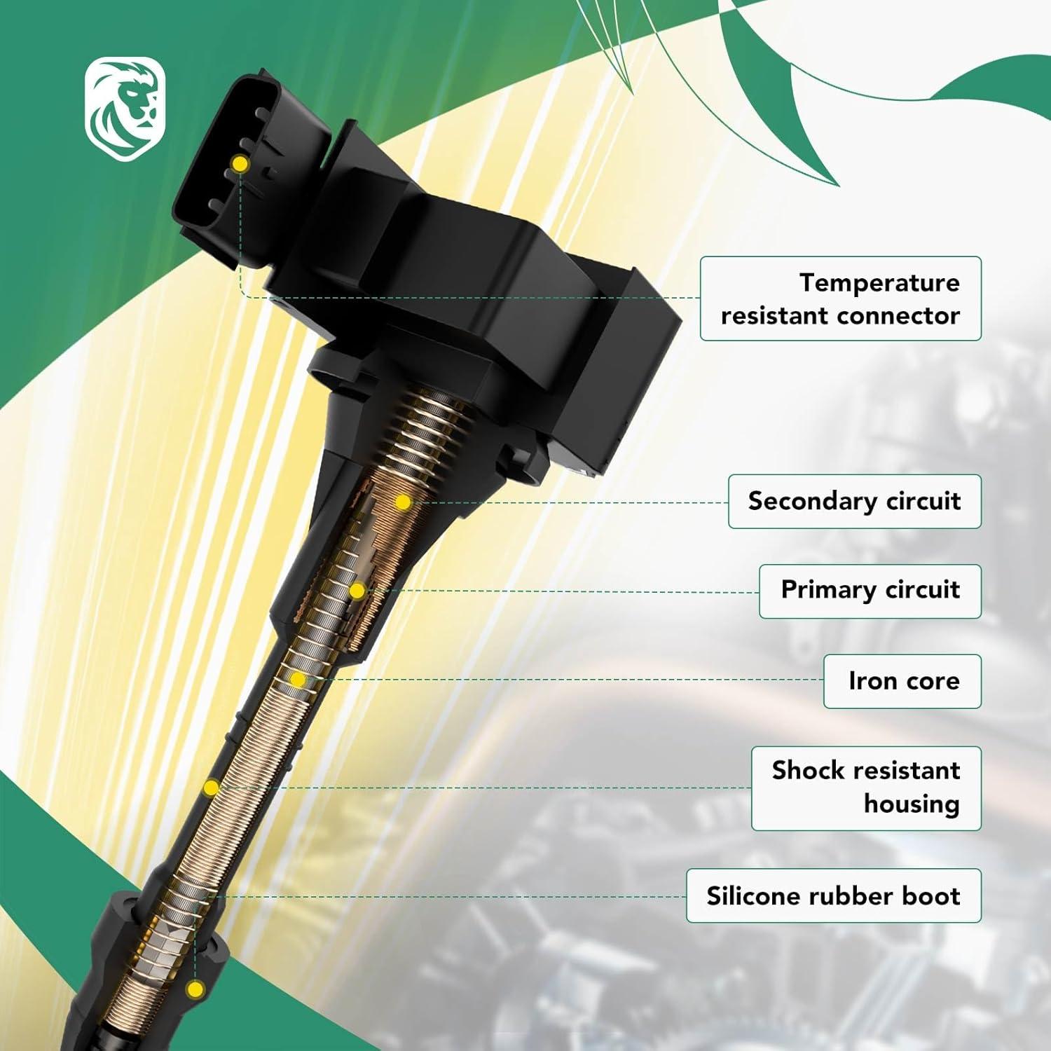 Bobinas de Encendido YHTAUTO para Audi y Volkswagen 8 Piezas