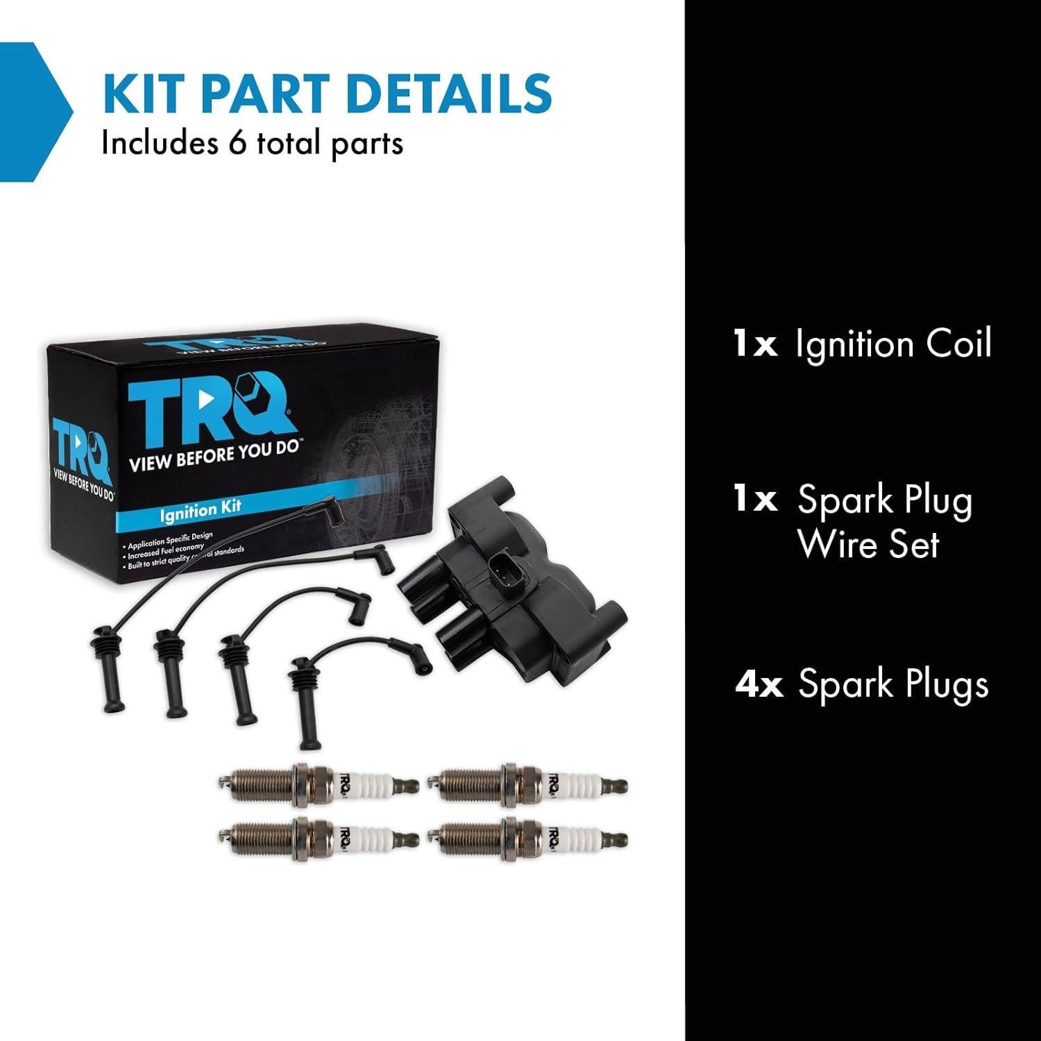Kit de Encendido TRQ 6 Piezas para Ford Fiesta 2011-2013