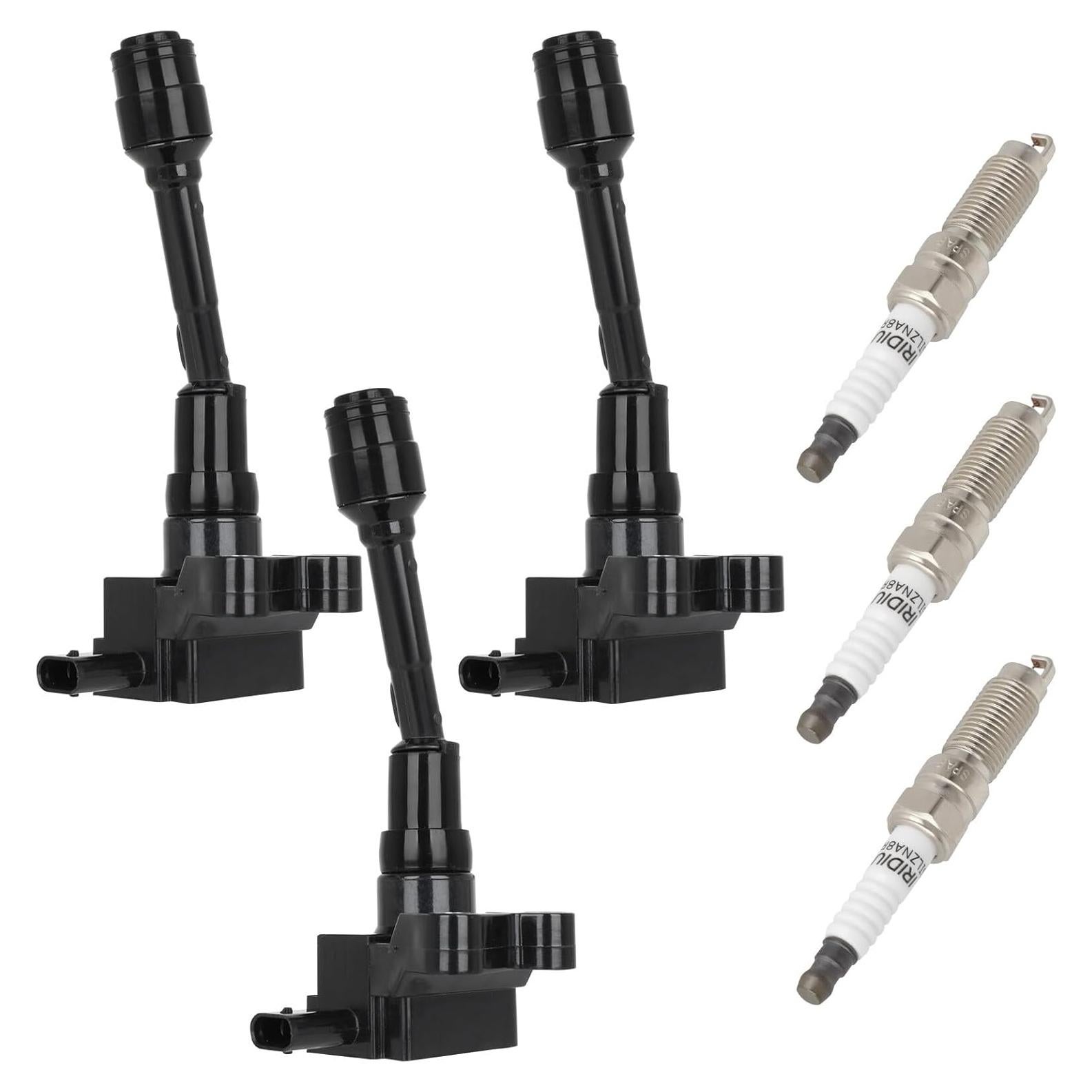 Bobinas de Encendido ECCPP UF736 + 3 Bujías Iridio para Ford