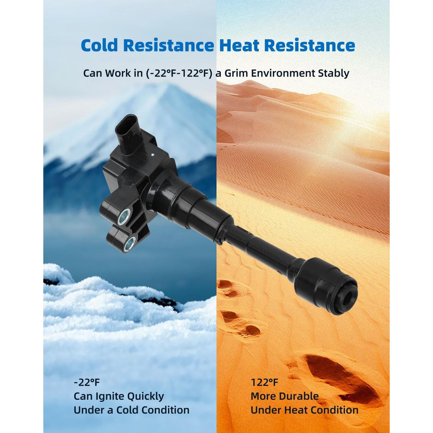 Bobinas de Encendido ECCPP UF736 + 3 Bujías Iridio para Ford