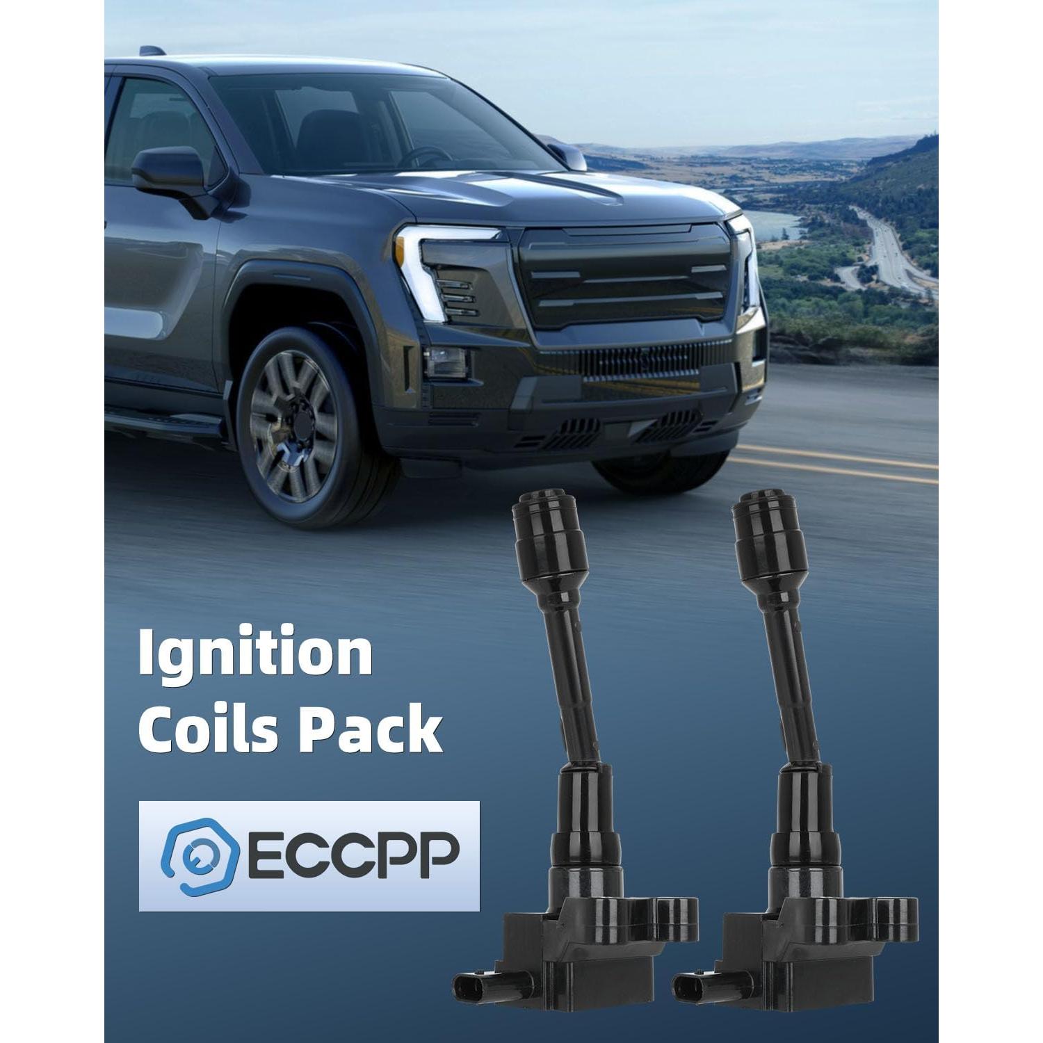 Bobinas de Encendido ECCPP UF736 + 3 Bujías Iridio para Ford