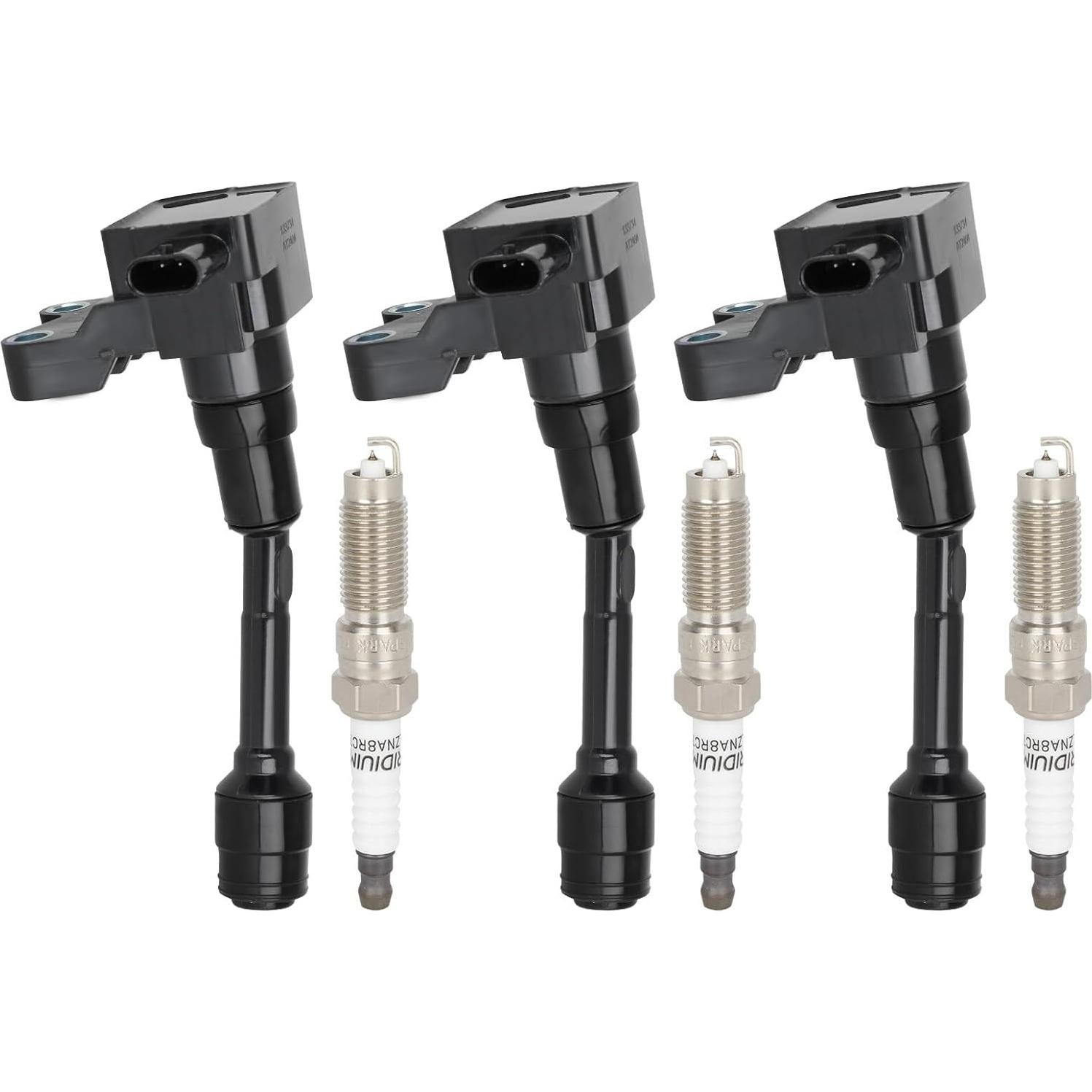 Bobinas de Encendido ECCPP UF736 + 3 Bujías Iridio para Ford