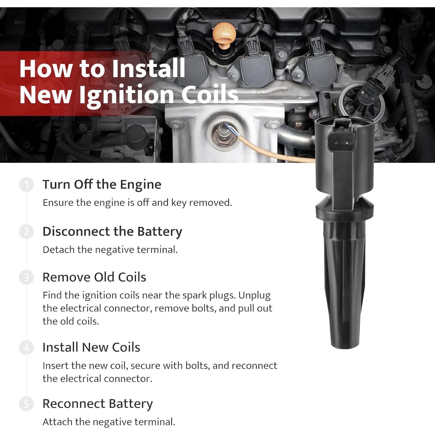 Bobinas de Encendido NPAUTO FD505 para Ford y Mazda - 4pcs