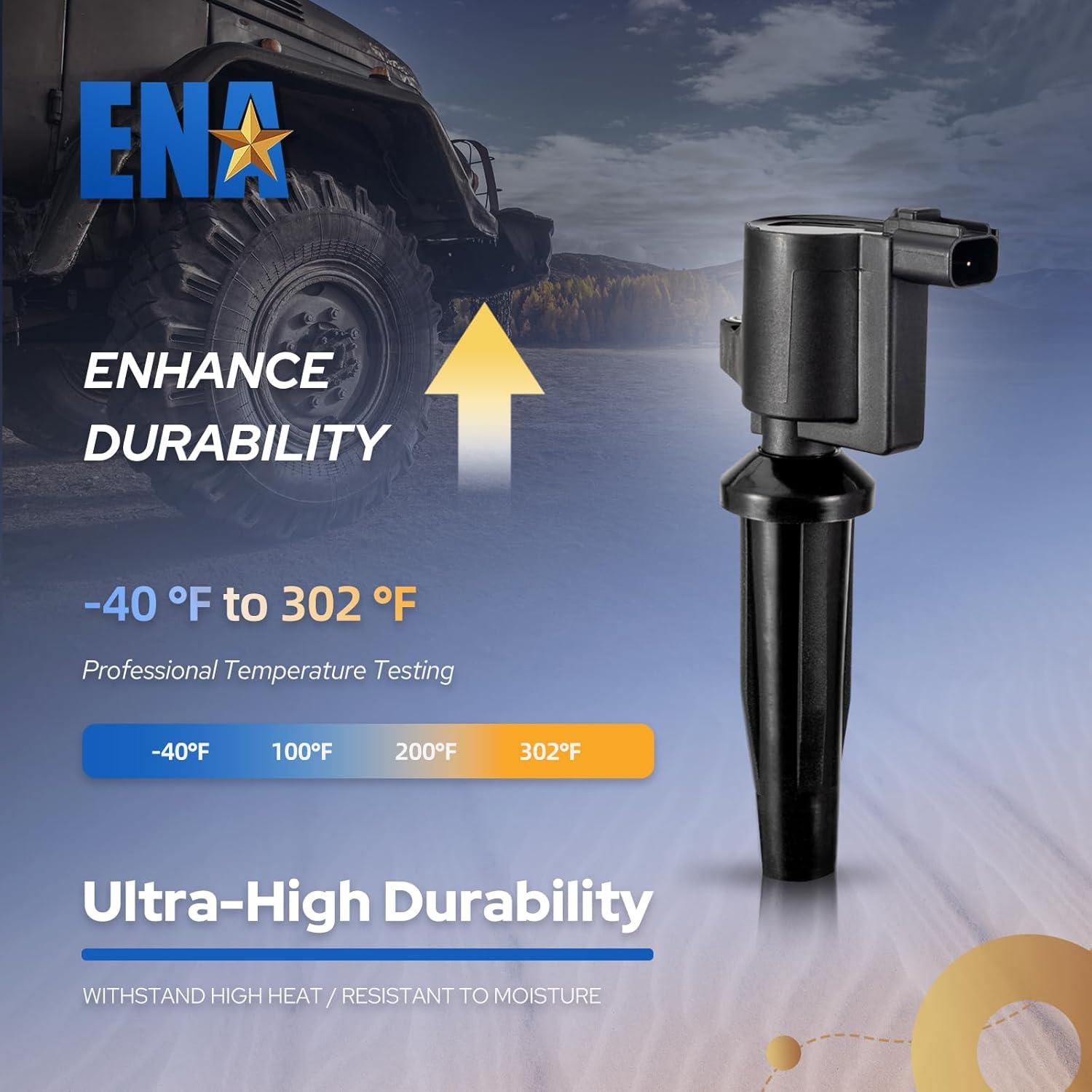 ENA Juego de 4 Bobinas de Encendido para Ford Mazda 2.0L 2.3L