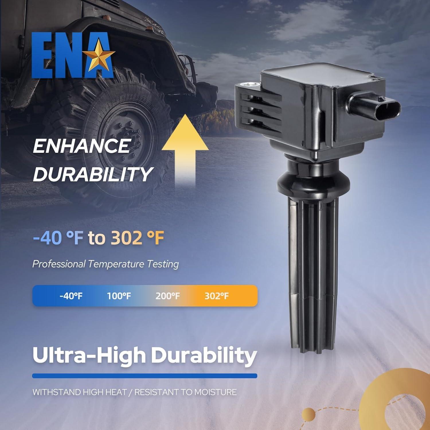 Juego de 4 Bobinas de Encendido ENA para Ford 2.0L L4