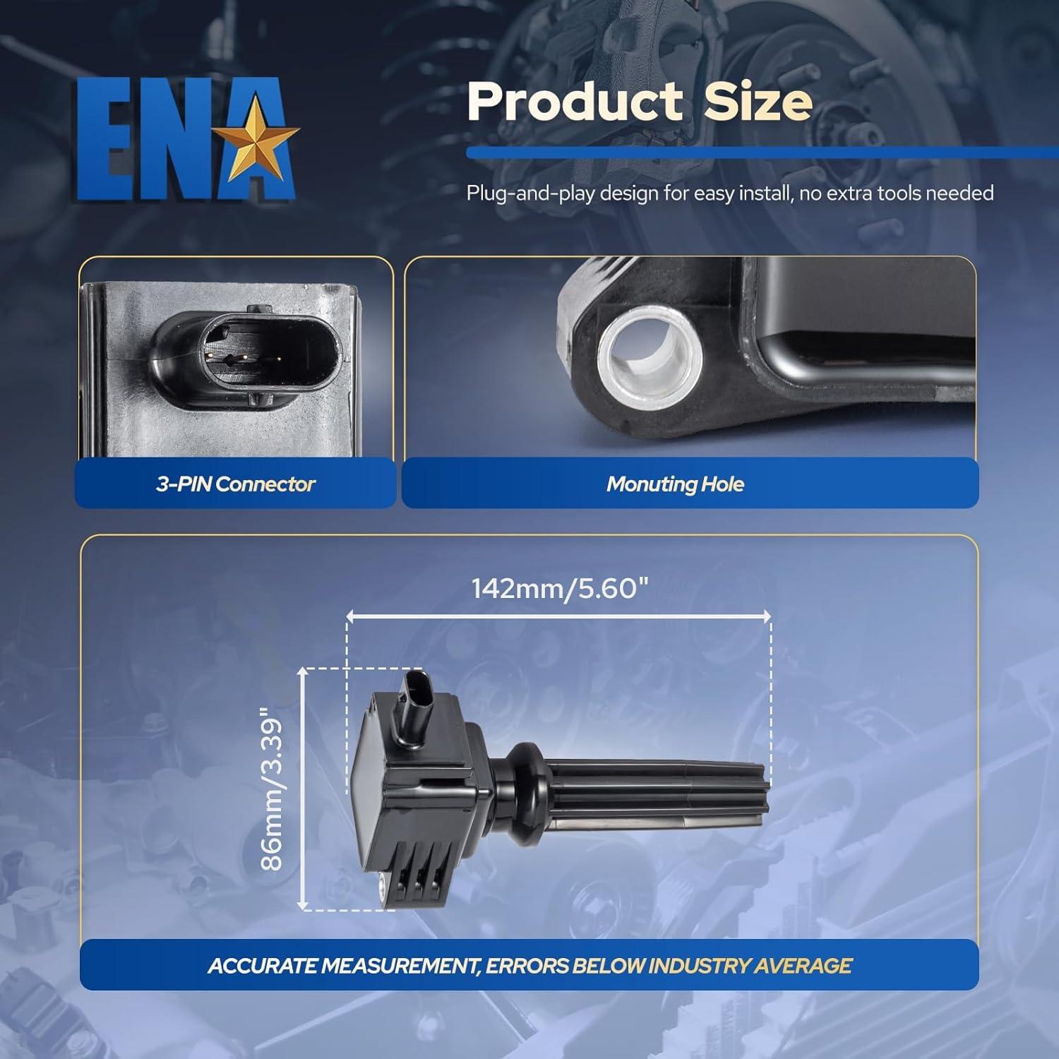 Juego de 4 Bobinas de Encendido ENA para Ford 2.0L L4